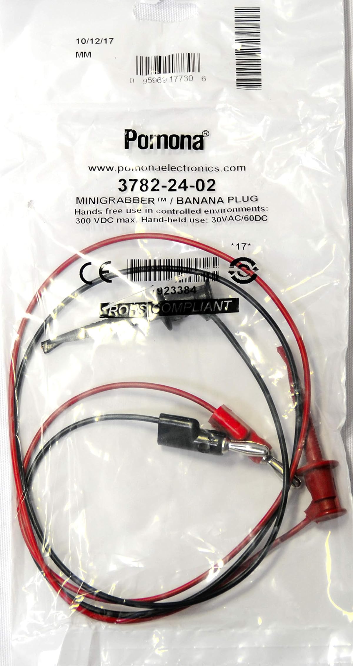 Pomona 3782-24-02 MINIGRABBER/Banana PLUG (SET)