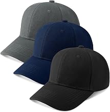 ViEinkaufen 3 Pack Baseball Caps, Cotton Baseball Caps for Men Women | Adjustable Summer Sun Hat Trucker Cap Golf Tennis Shopping Running Sports Outdoor Workouts