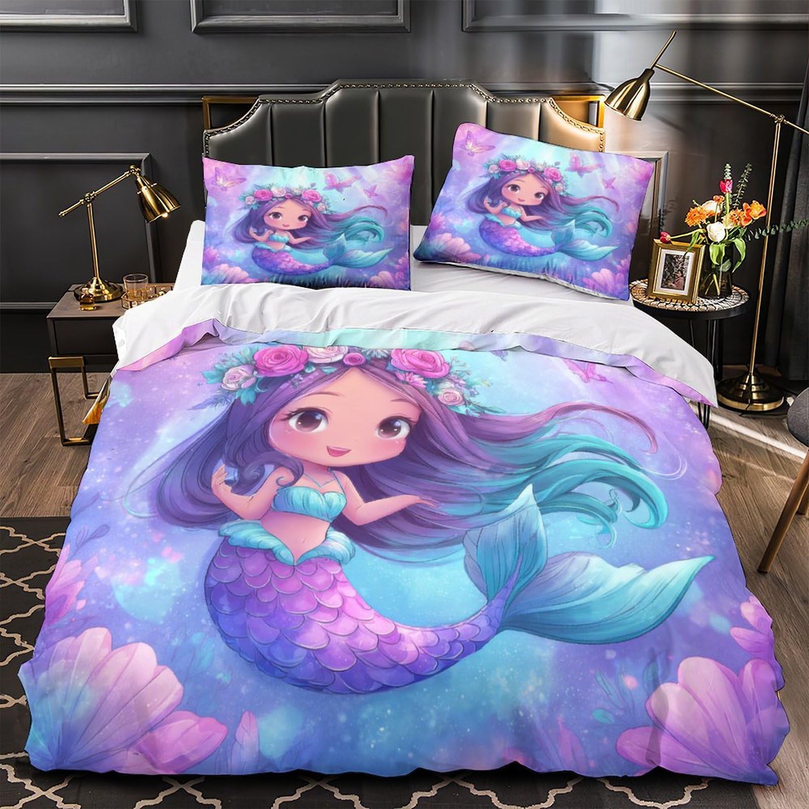 Housse de couette 3D imprimée en microfibre de qualité supérieure avec fermeture éclair