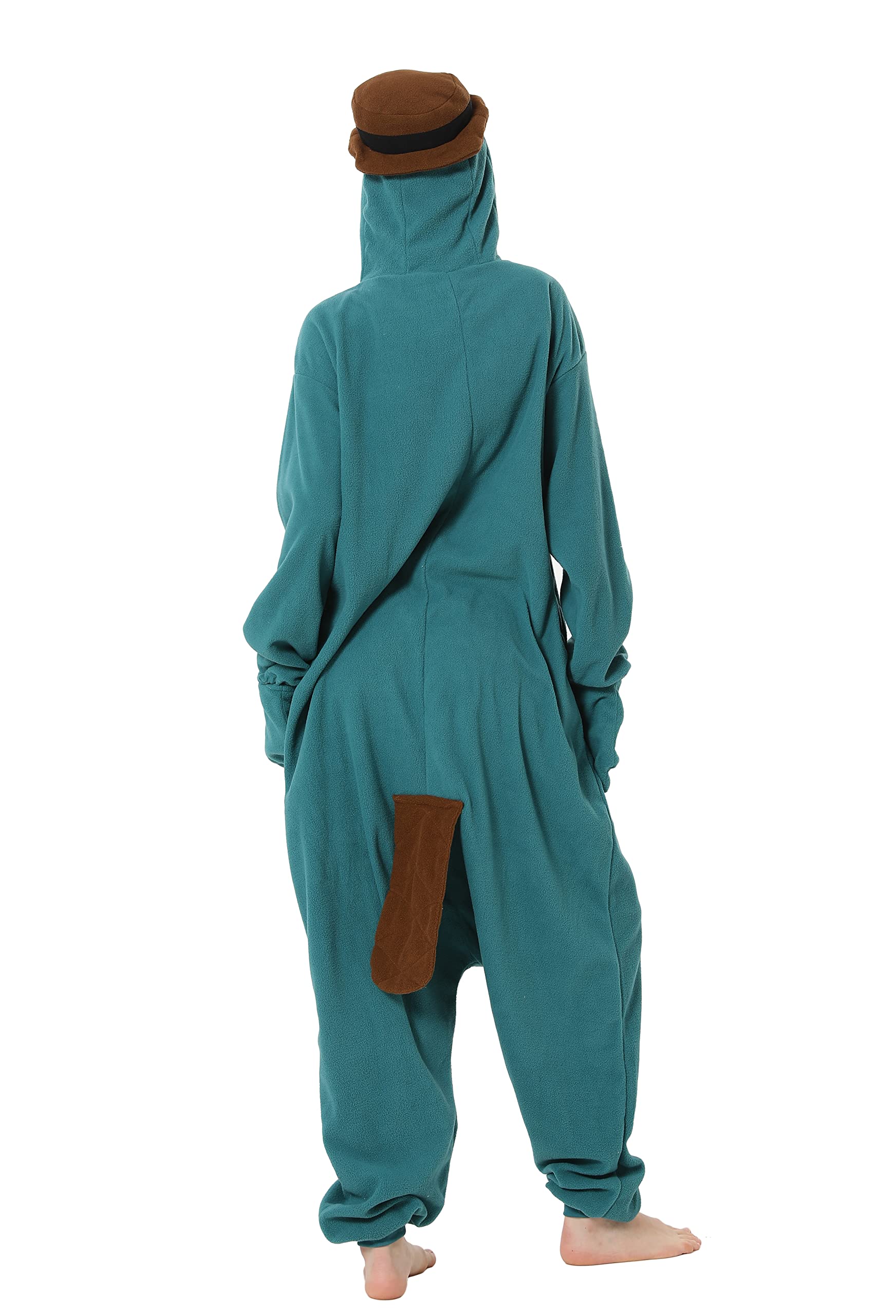 LorranTree Relaxo - Costume da onesie con animali e relax, da donna, per Halloween, per cosplay, platypus, per adulti
