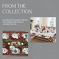 Vista 6 de Elrene Home Fashions Villeroy & Boch Toy's Delight - Falda redonda para árbol de Navidad, 48 x 48 pulgadas