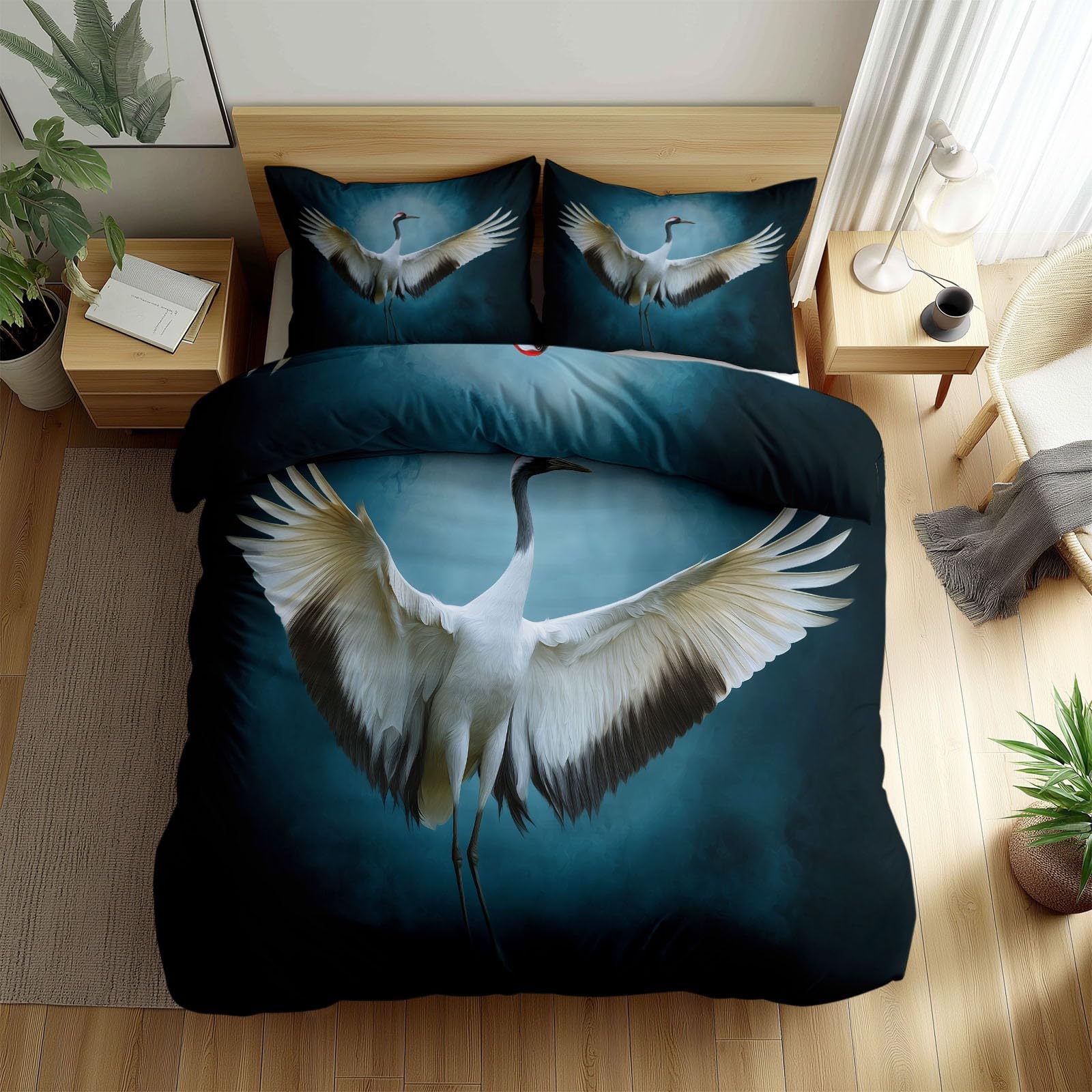Housse de couette luxe oriental en satin lavé chic pour grand lit double
