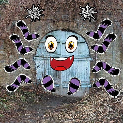 Miniatura 6 de Kit de decoración de Halloween para maletero o golosinas, decoración de Halloween para puerta de garaje al aire libre, arco de 15 piezas