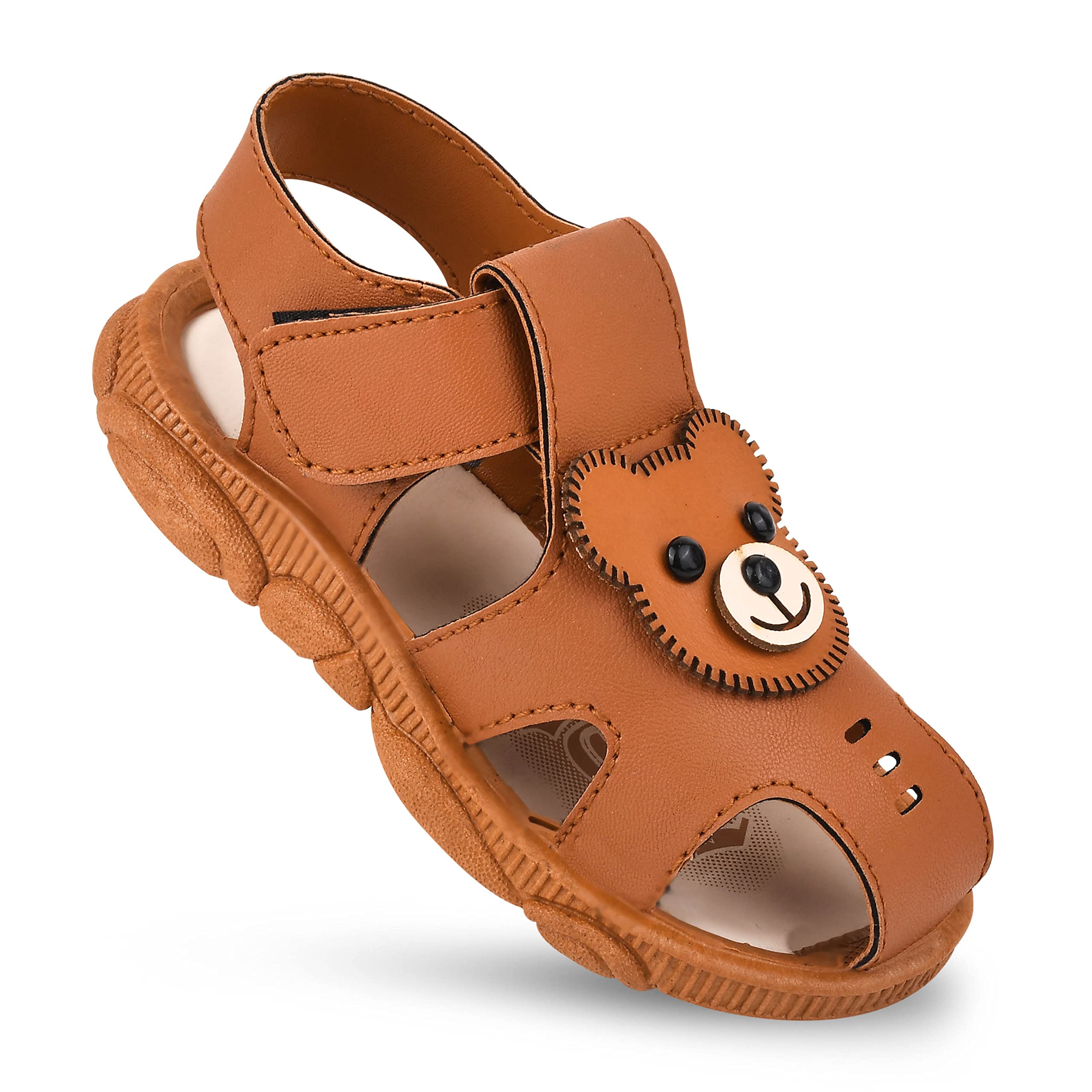 KATS Kids Walking Casual Polo Flat Sandals for Baby Boys and Baby Girls Age 2.5-5 Years Color: Brown, Size: 9C (B0BZVQ5RRD) Amazon Price History, Amazon Price Tracker