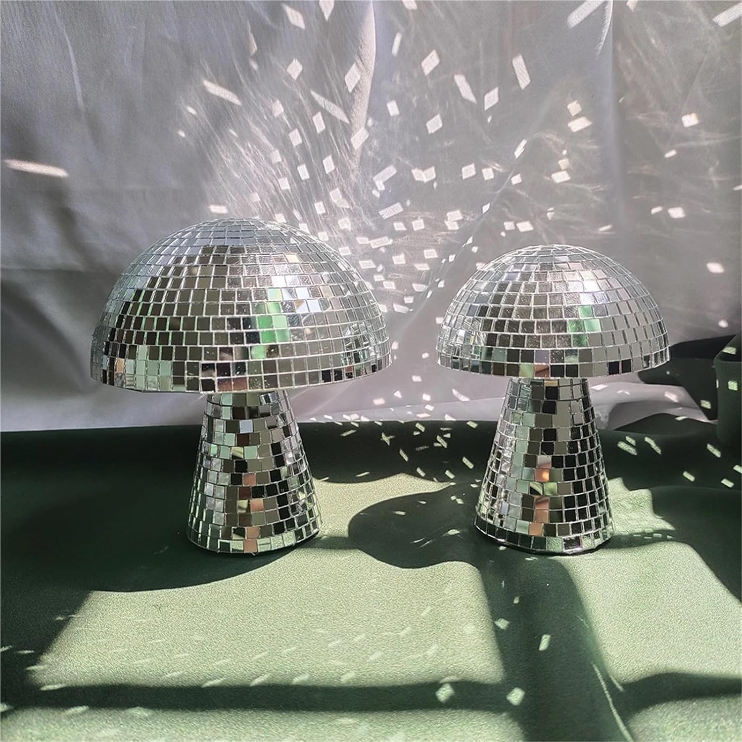 Mushroom Disco Ball for Home Decorations Party Decor Mirror Disco Ball Mushroom Shape Wedding Decoration Disco Ball Home Decor(16x15cm 6inch)