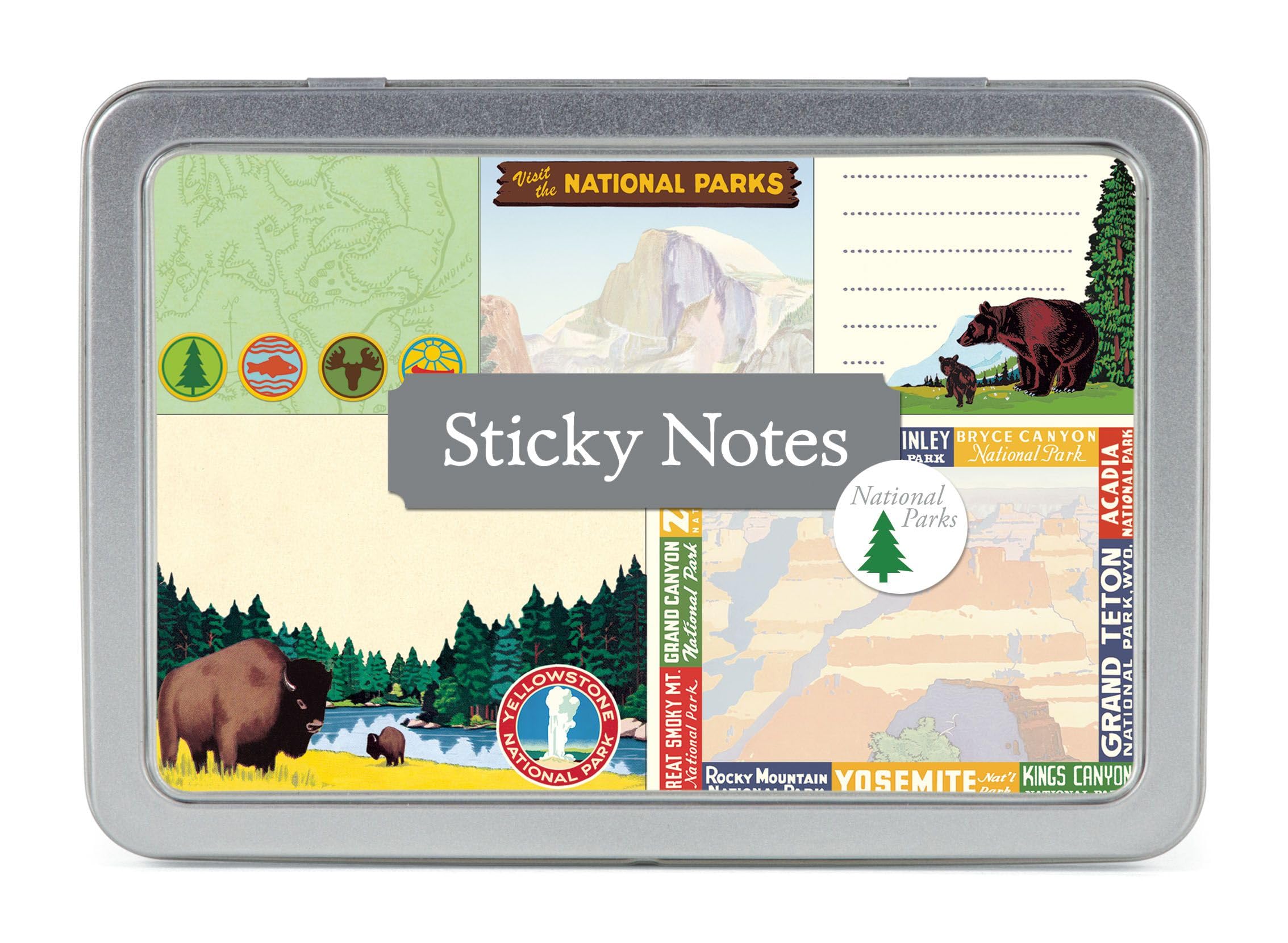 Notes adhésives Parcs nationaux Cavallini & Co pour organisation - 3
