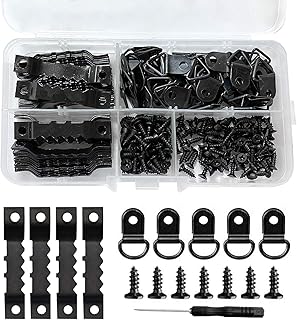 Gancio cornice dorata per foto,Viti per cornice,Set di ganci per foto,Kit gancio per appendere la cornice,Ganci per quadri con chiodi,Gancio per appendere cornici,Assortimento di ganci per quadri