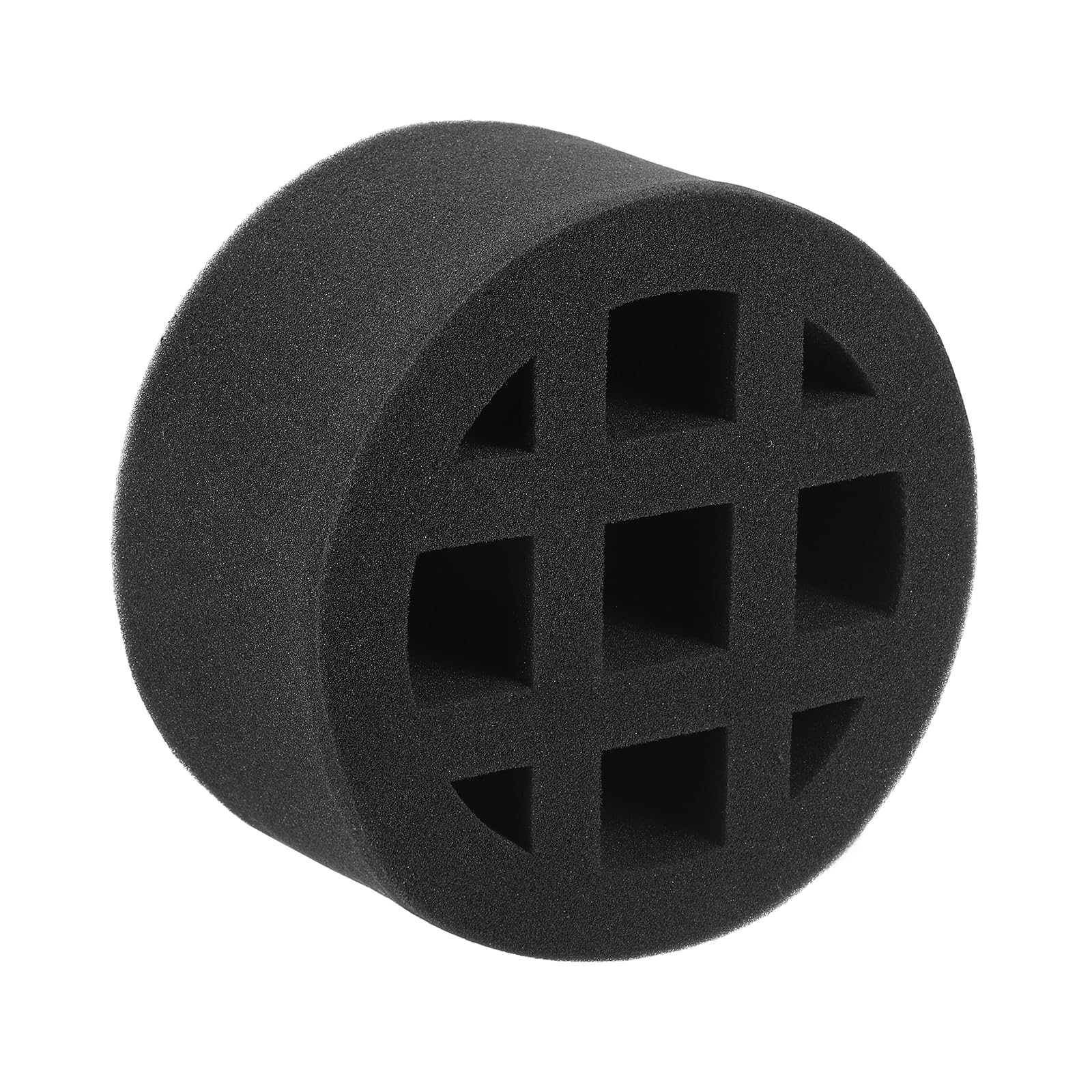 sourcing map in-line Duct Sound Absorbing Tool Sponge, (200mm/ 8") - Elastic Duct Noise Reducing Foam Sound Insulation Silence Ducting Accessories for Round Ventilation Pipes, Black — image 1
