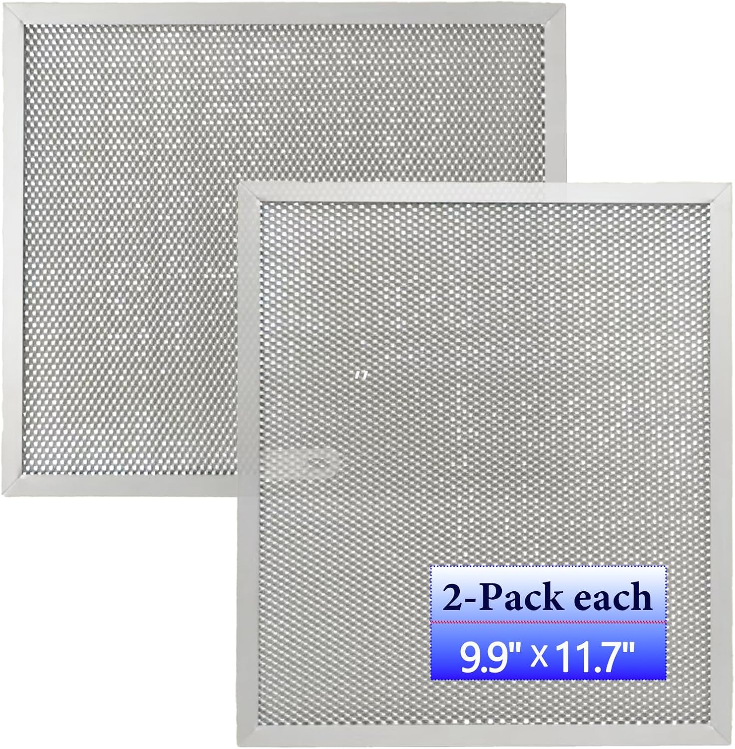 2-Pack upgraded Stove Hood Vent Filters 97007894 kitchen vent hood filter 9.9" x 11.7" Fit's Bro-an Range Hood Filter Replacement and Nutone Kitchen Exhaust Fan Filter Screen