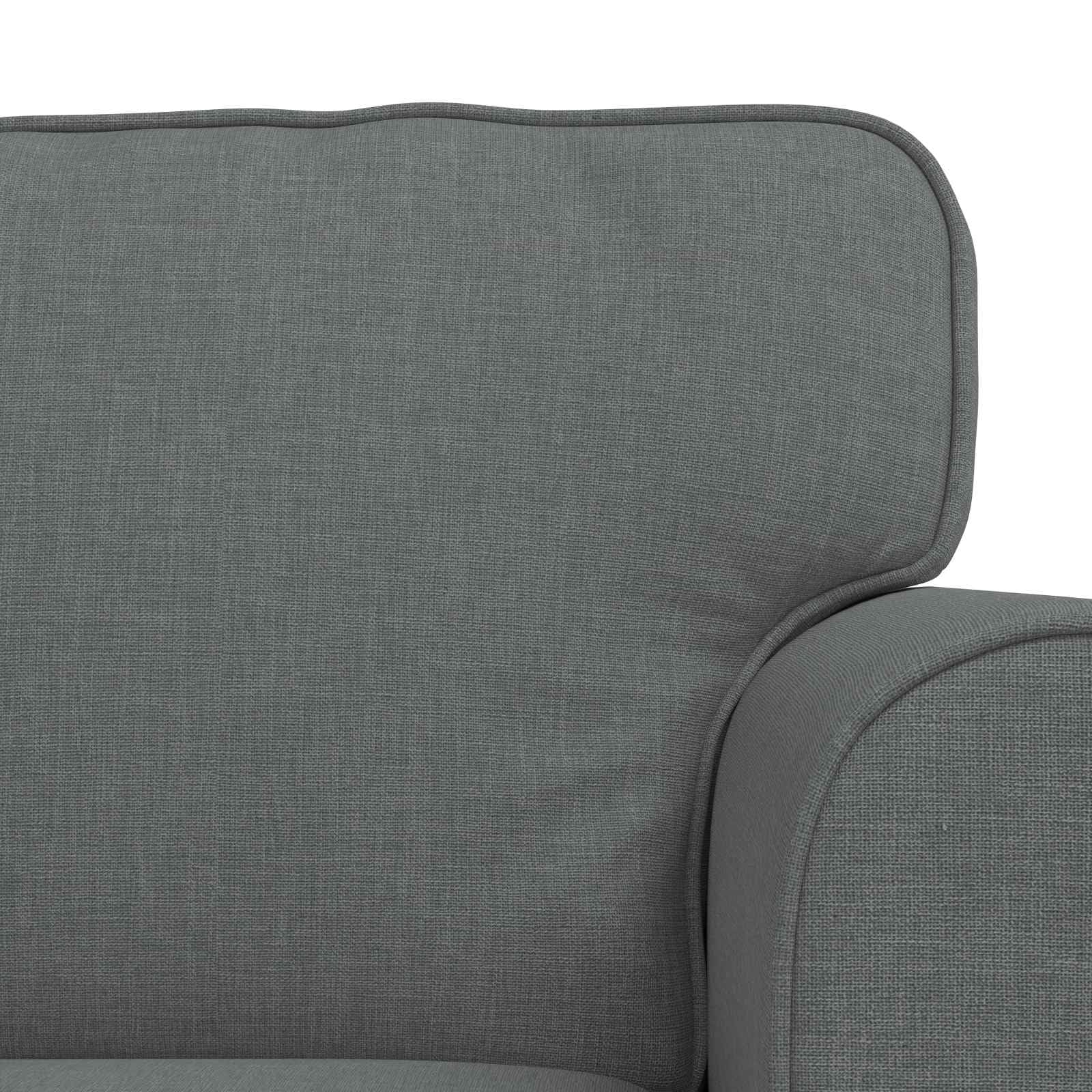 Sofa narożna z funkcją spania, 2-częściowa, ciemnoszara, z funkcją relaksu i wysuwanym łóżkiem dla gości, do salonu, biura, lounge, 215 x 82 x 80 cm, materiał