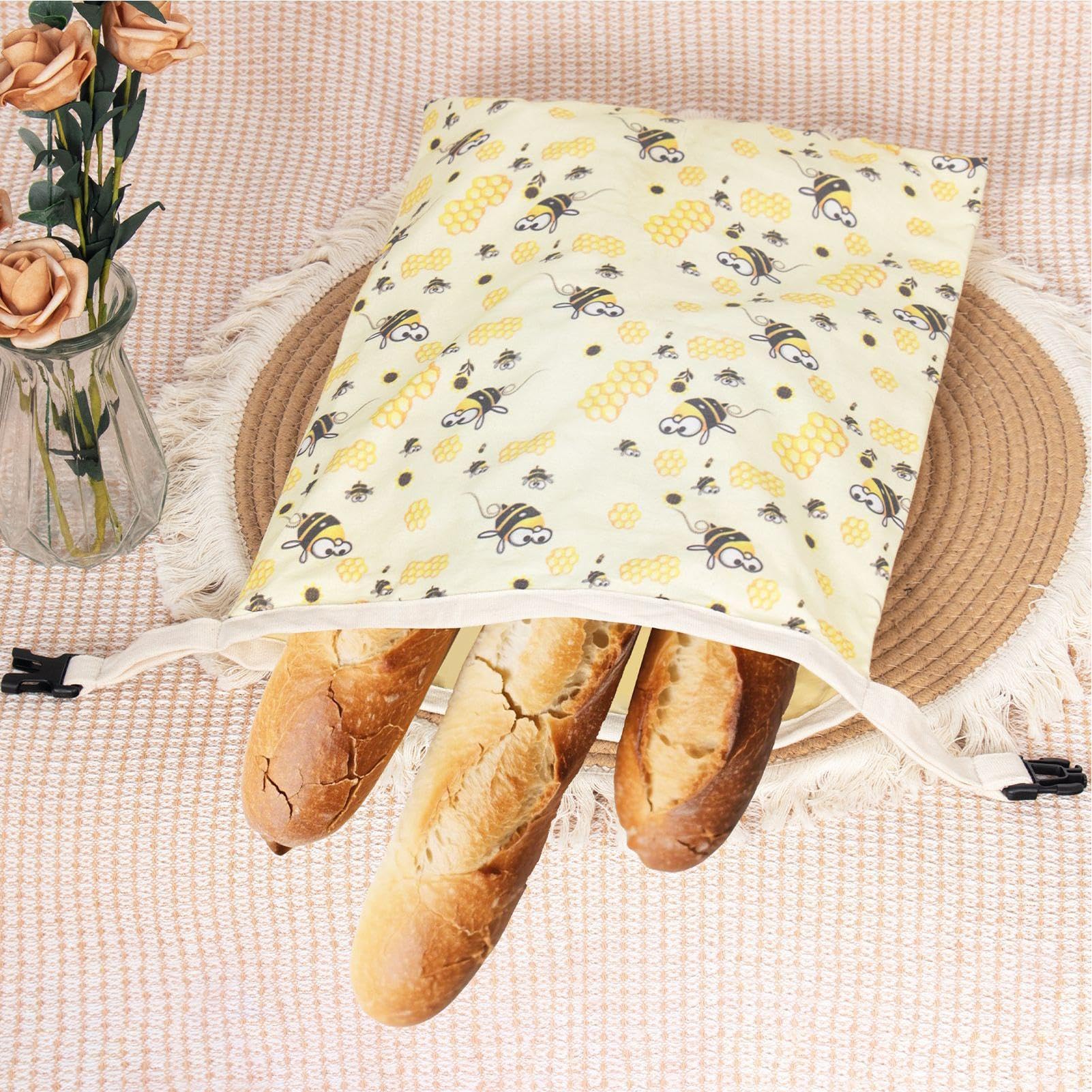 Sacchetti di d' per pane e alimenti, riutilizzabili | Sacchetti per il pane per cucina, congelatore, frigorifero, casa, vacanze