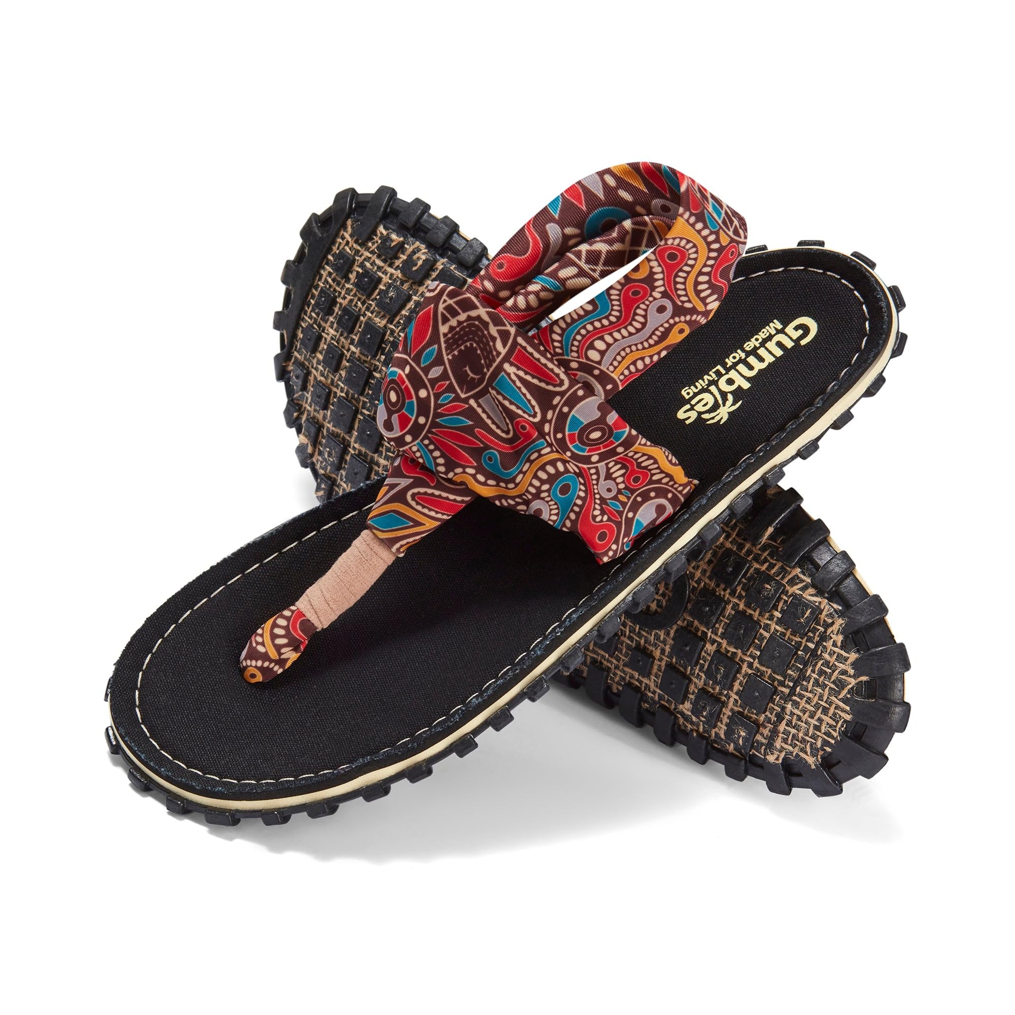 Gumbies Japonki w dużych rozmiarach, wielokolorowe, 2617 Aztec, duże buty damskie