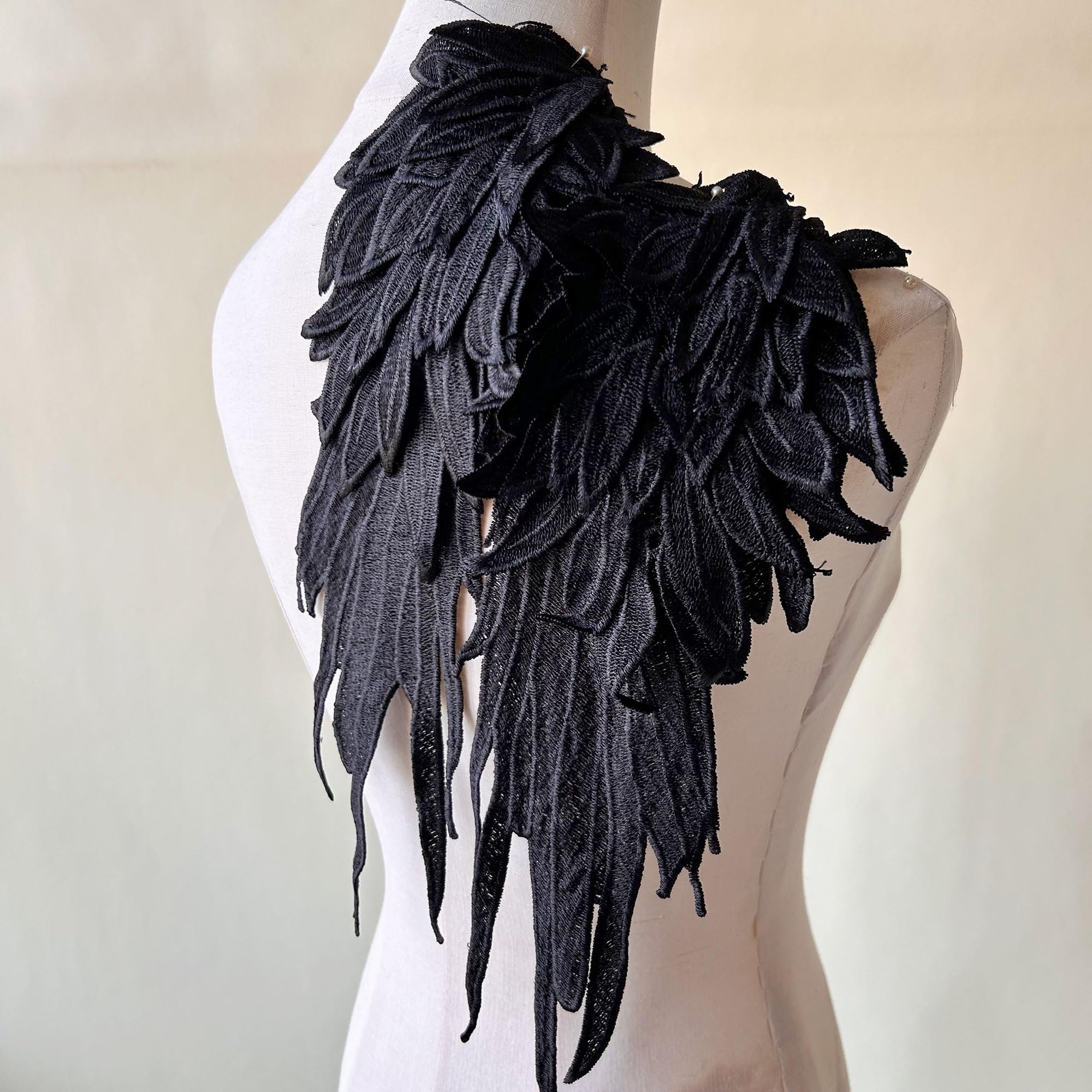 Amazon.com: Black Wings Applique Mirror Pair Angel Wings