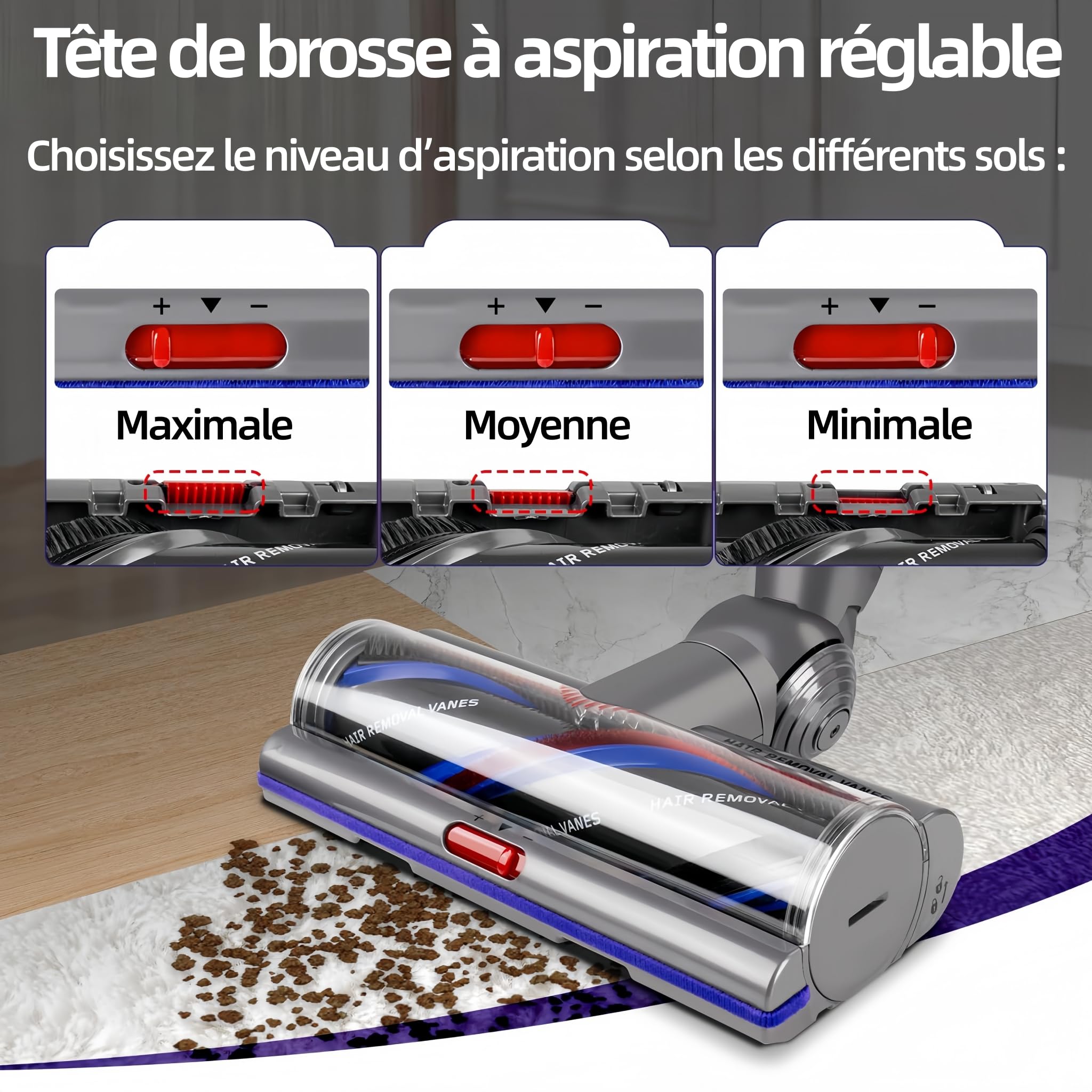 Brosse Motorisée Haute Performance Compatible Dyson V7 V8 V10 V11 V15