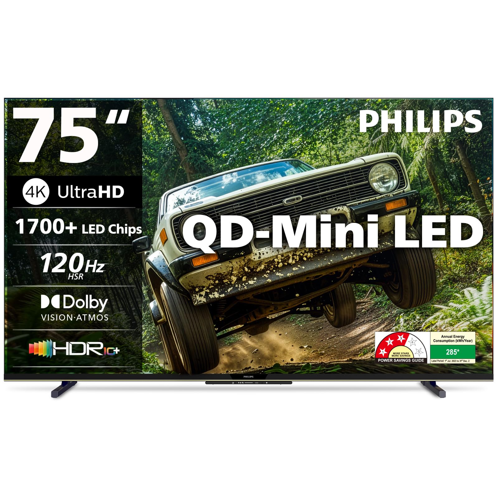 Philips 189 cm (75 inches) 4K Ultra HD QLED Smart QD-Mini LED Google TV 75MLED610/94-image-17