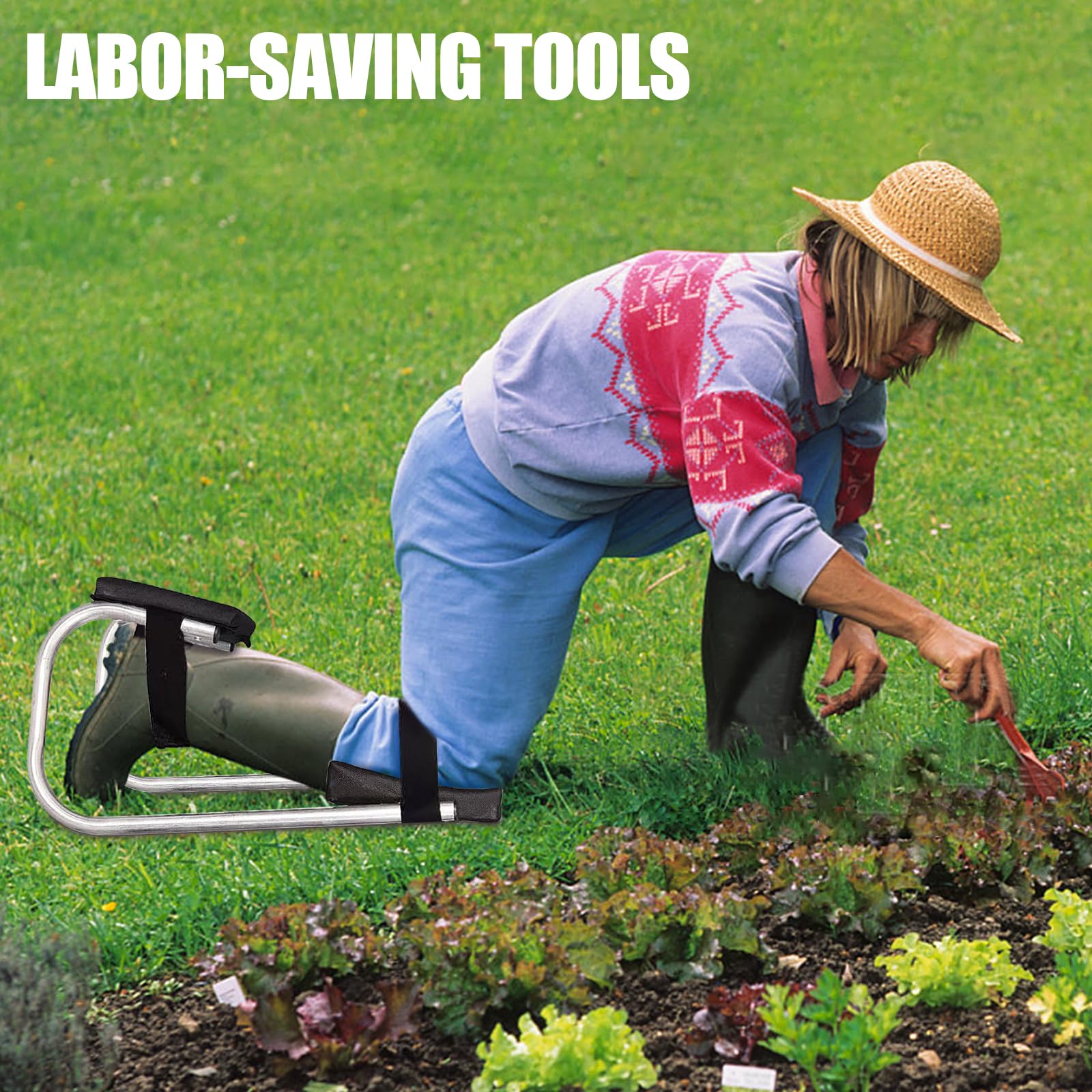 Genouillère Portable De Jardinage Avec Support De Cheville