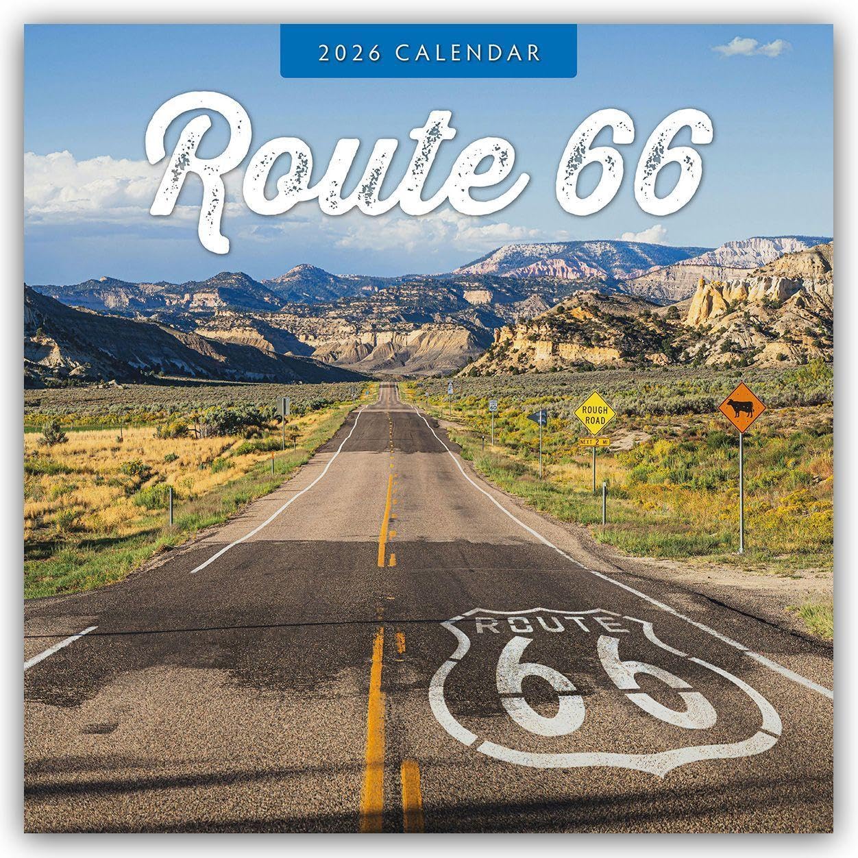 Route 66 2026 Square Wall Calendar