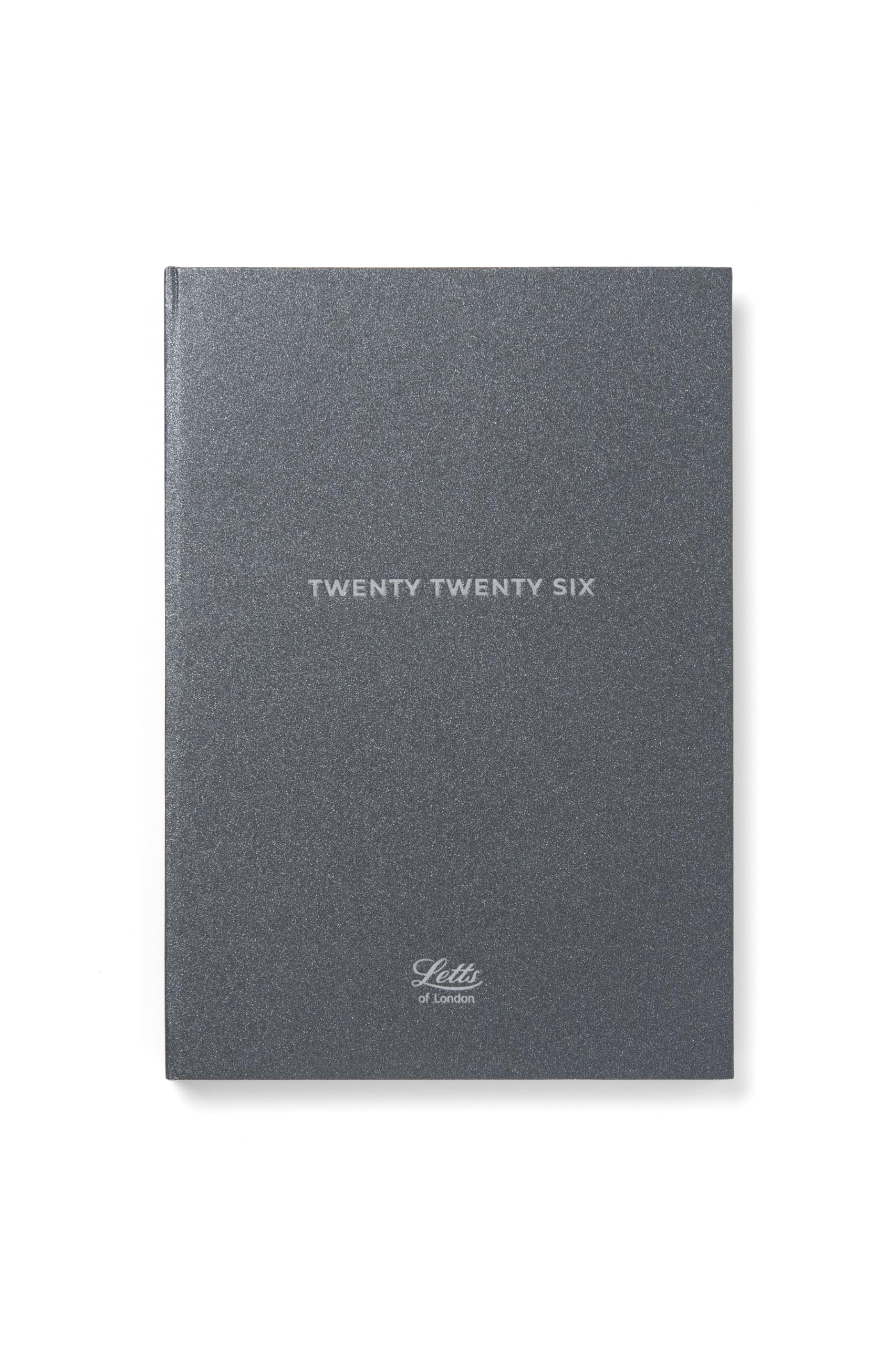 Letts of London Titanium A5 week to view 2026 diary - Charcoal 26-082582