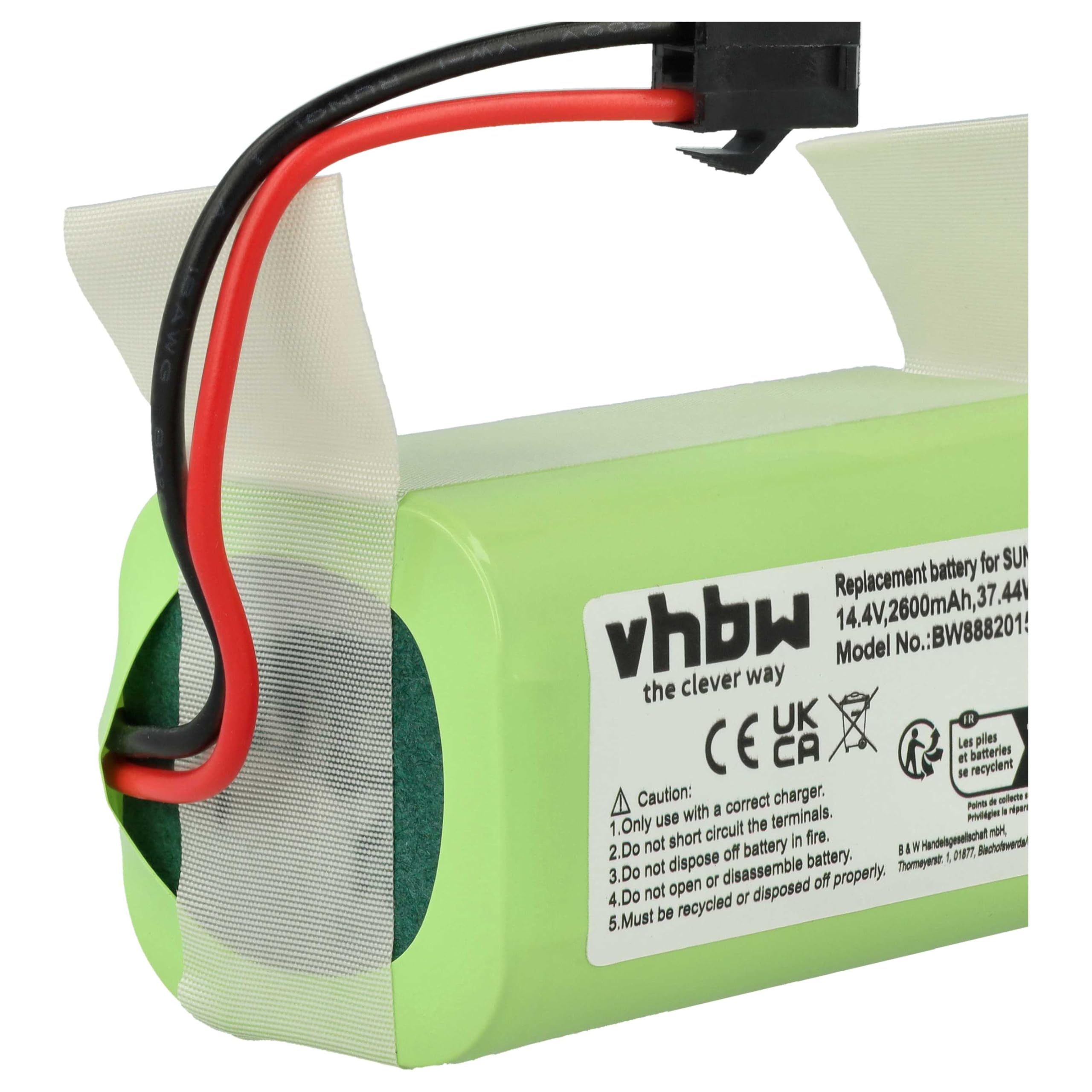 vhbw Bateria kompatybilna z Bagotte BG600, BG700 Home Cleaner (2600mAh, 14,8V, Li-Ion)