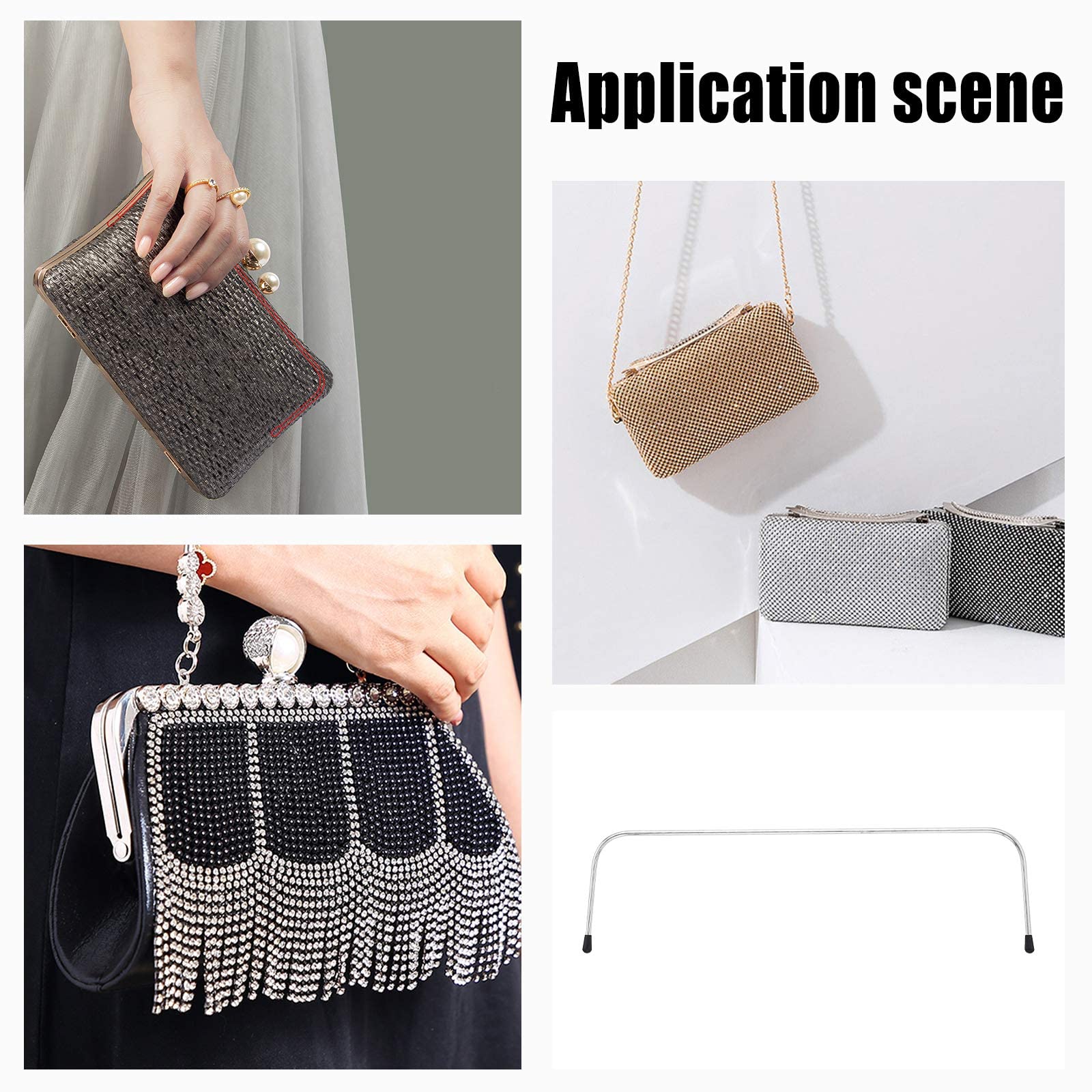 Cadre/poignée En Aluminium Pour Confection De Sacs | Mercerie Et Tissus