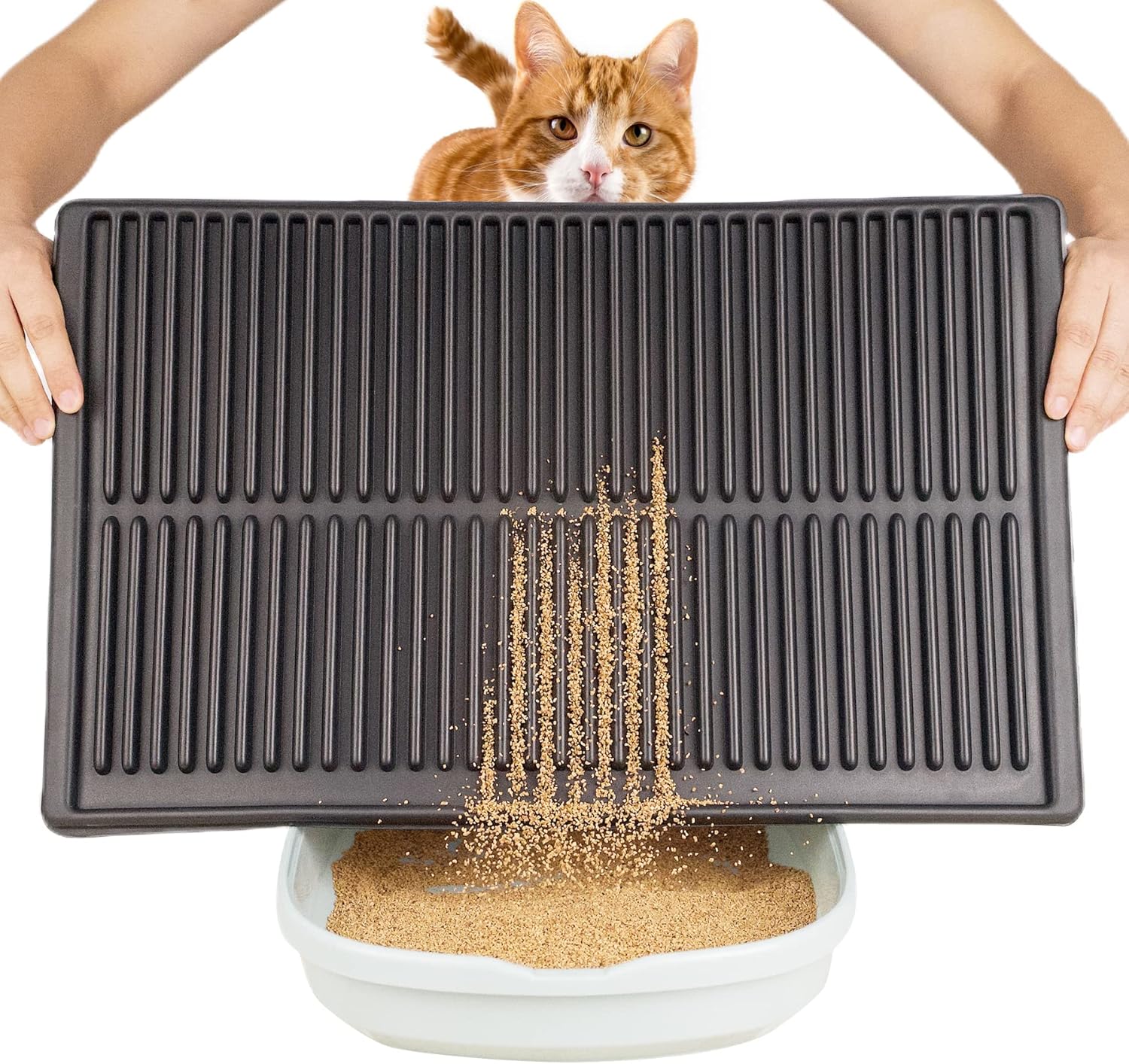 PetNova Cat Litter Mat for Kitty Litter Box Super Easy to