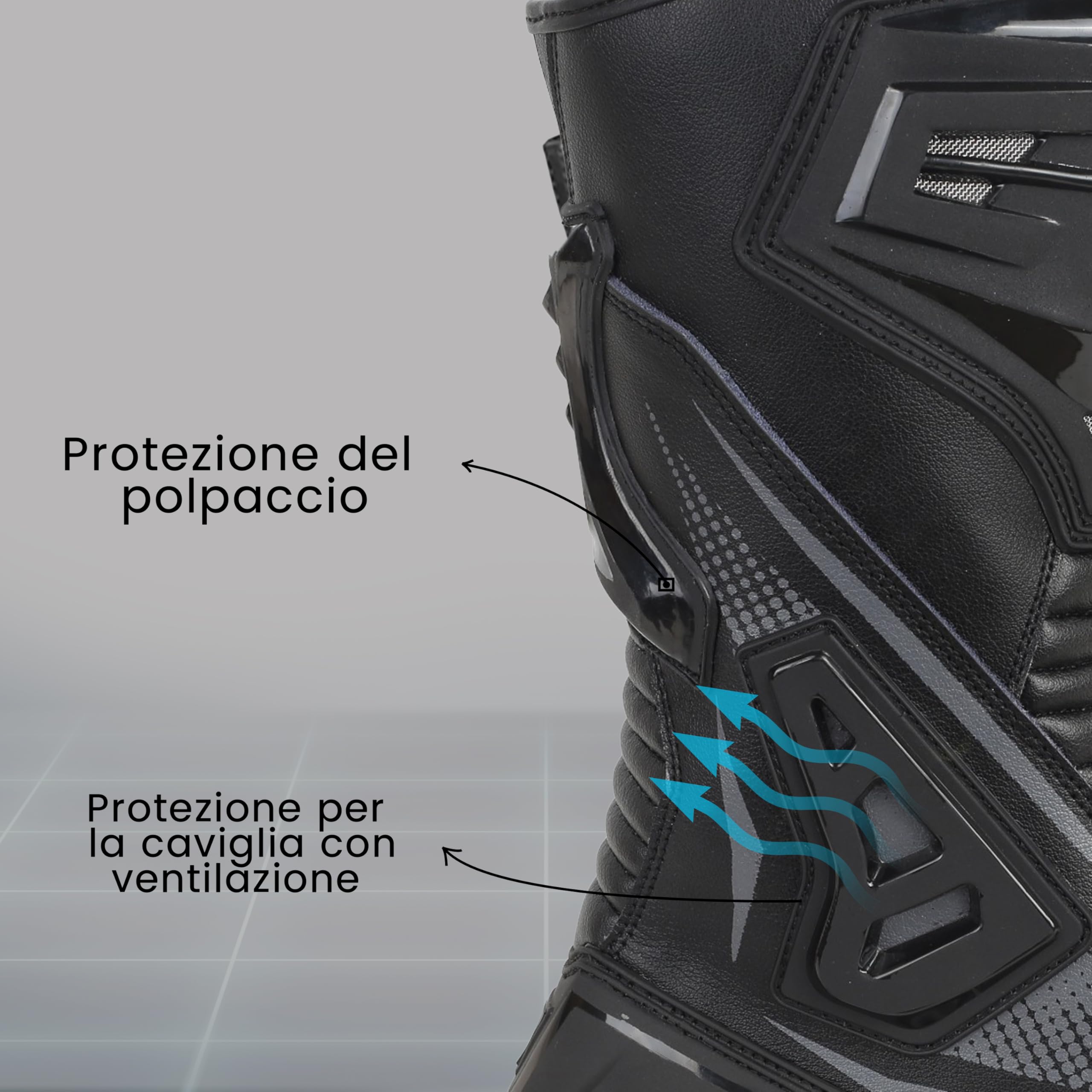 Stivali da moto Storm in vera pelle, impermeabili, con protezione anti-scivolo, da corsa e sportivi, omologati CE