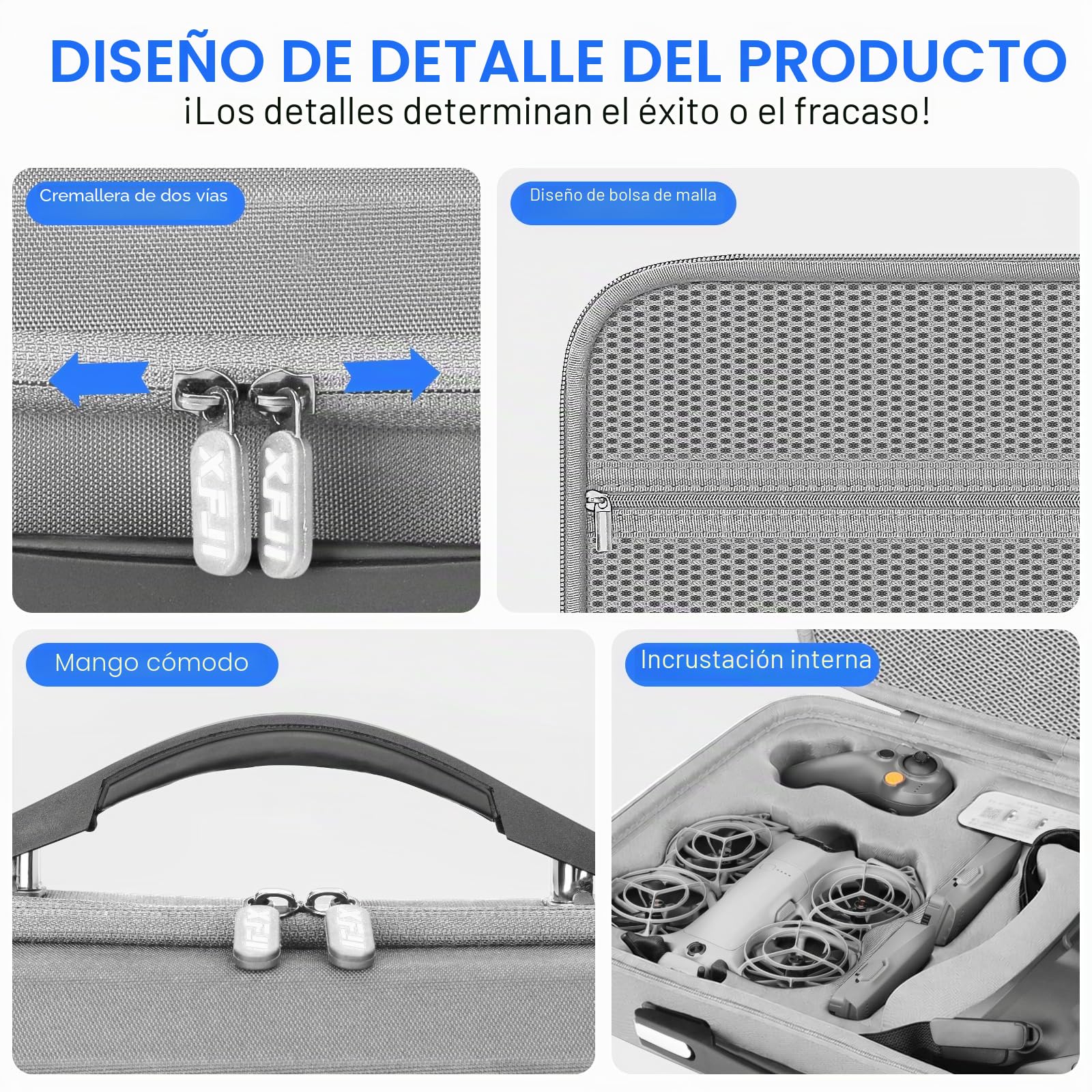 Bolsa para dji Neo 2 Motion Fly More Combo Case, Funda para Goggles N3 y RC Motion 3 Accesorios, Bolsa de Transporte para Batería, para Dron