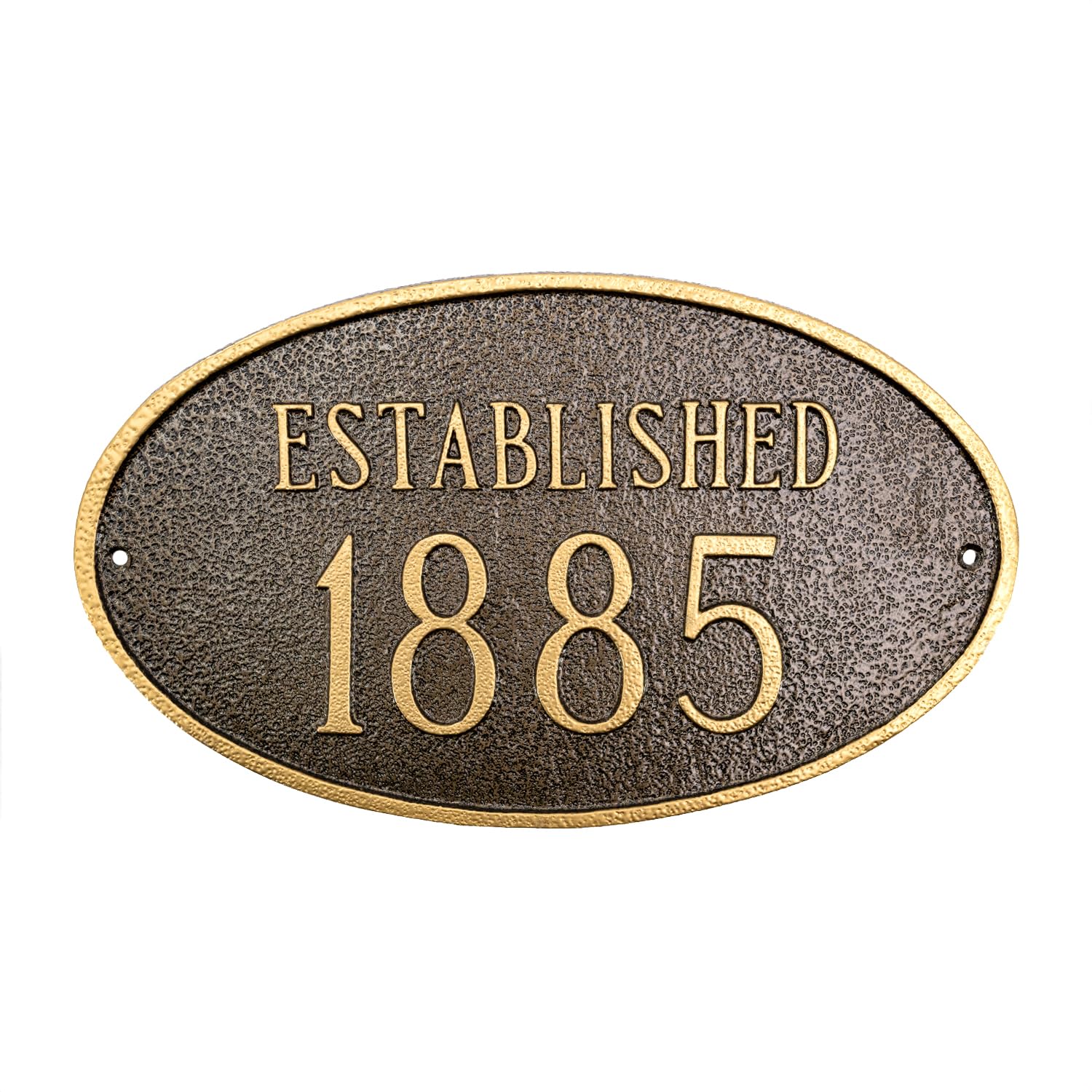 Montague Metal Products - Personalized Cast Aluminum Historical Date Wall Plaque - Powder Coated - Easy to Install