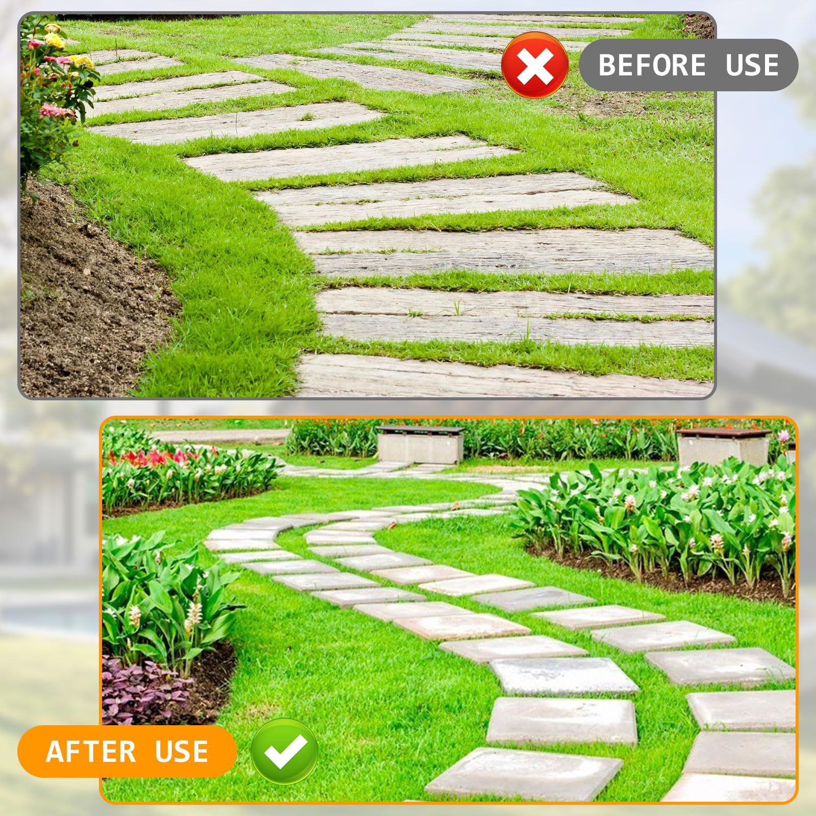 BigKing Herramienta De Borde De Césped Manual, Herramienta De Borde De Jardín, Pala Jardín Para Reparación De Jardines Y Céspedes