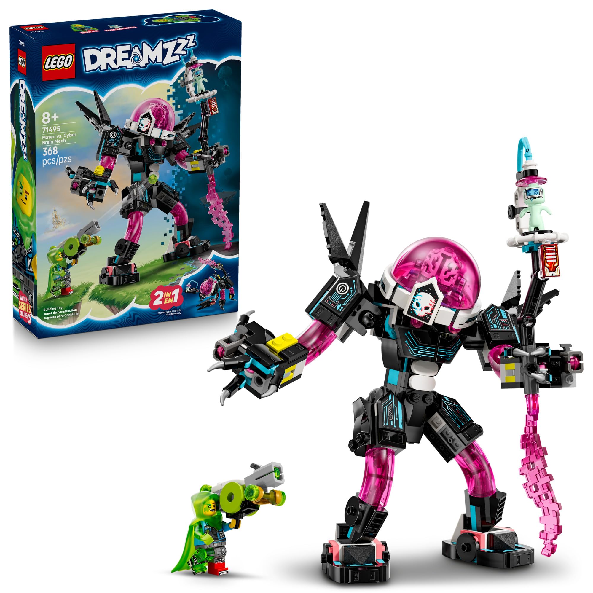 Amazon.com: LEGO DREAMZzz Mateo vs. Cyber Brain Mech Robot