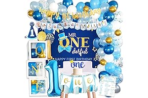 Boys Fantastic First Birthday Decorations Kit