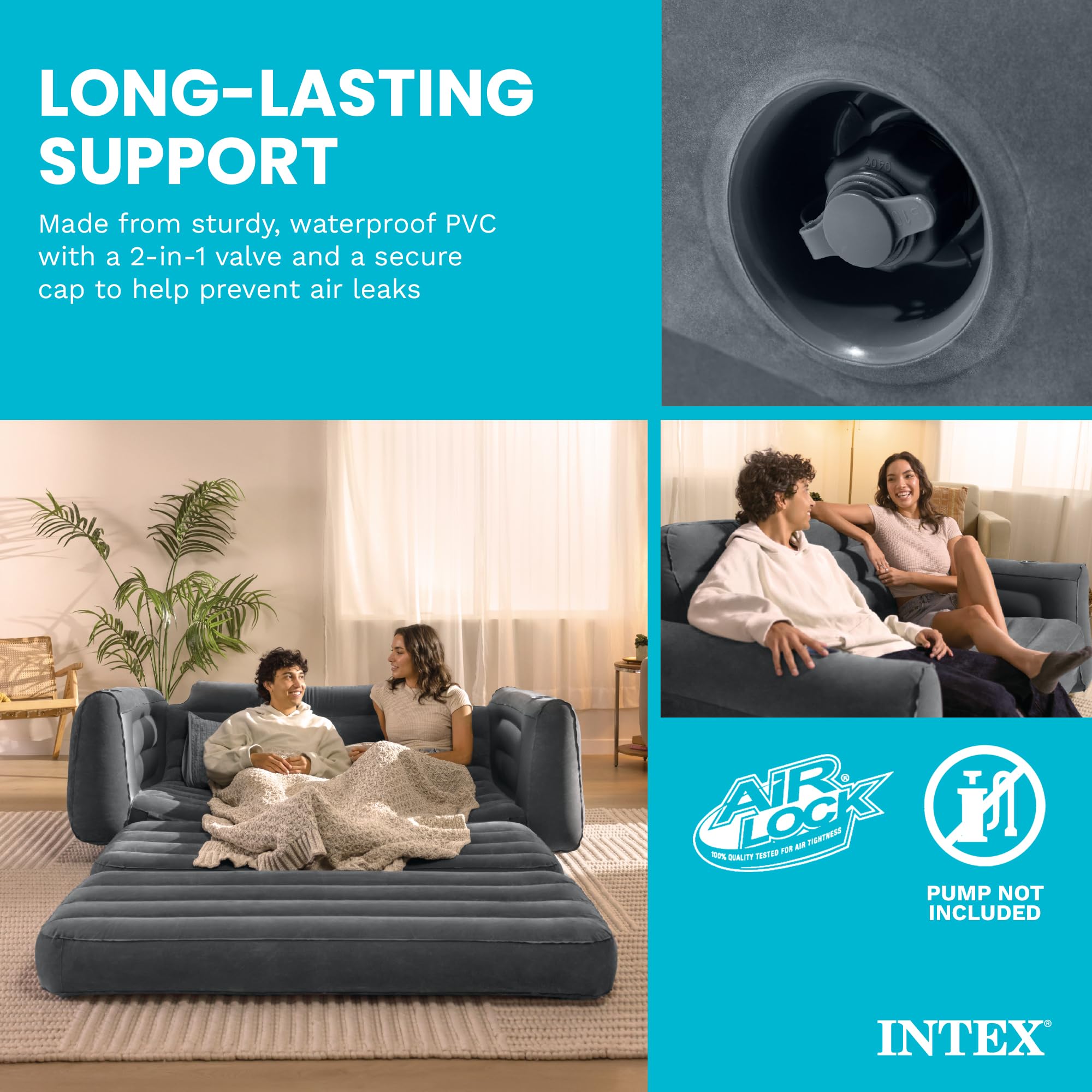 Intex Seria nadmuchiwanych łóżek wysuwanych