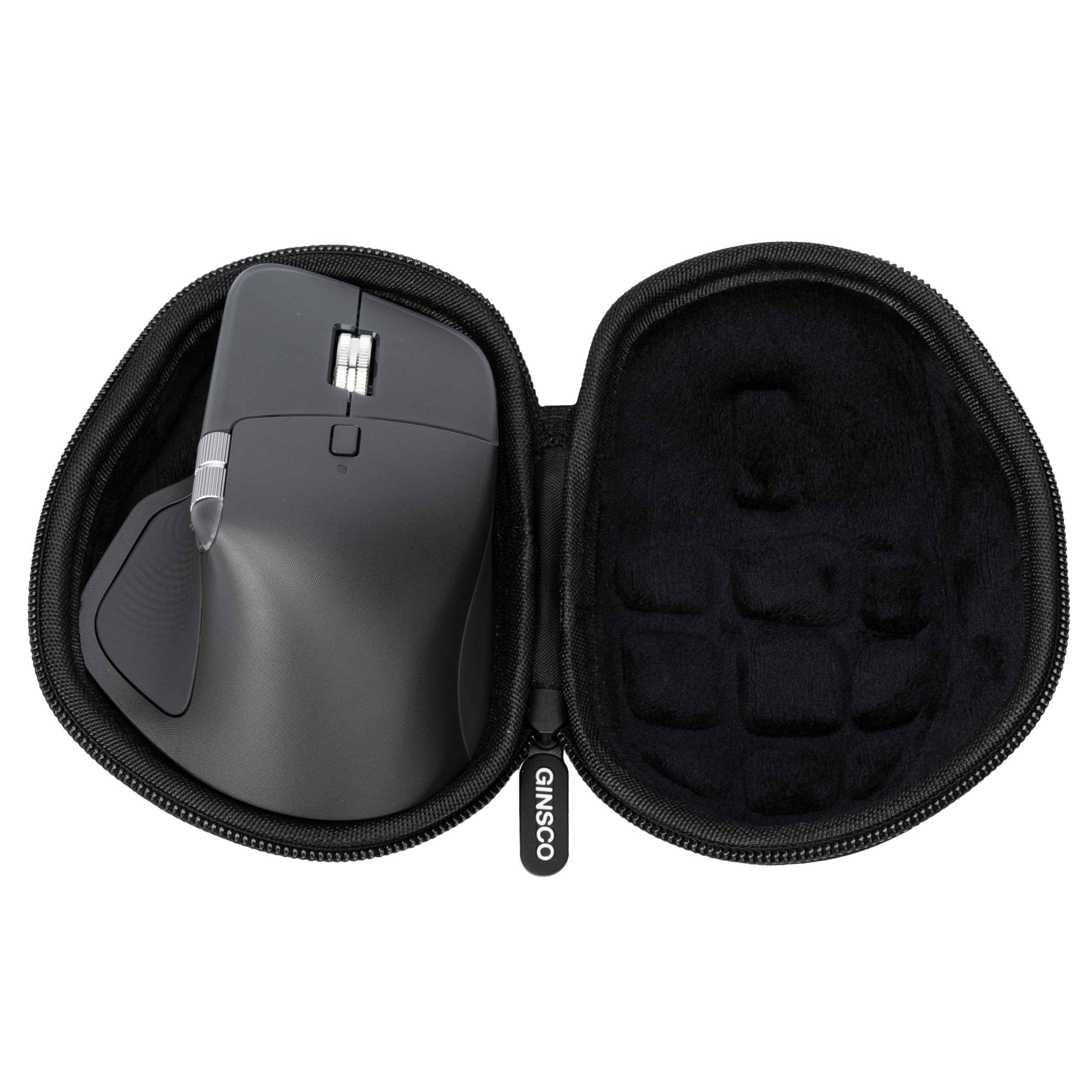 Ginsco Hard Travel Case Compatible with Logitech MX Master 4 / MX Master 3S / Master 3 Ergonomic Wireless Mouse, Universal Hard Shell Storage Case (Black, L)-picture-17