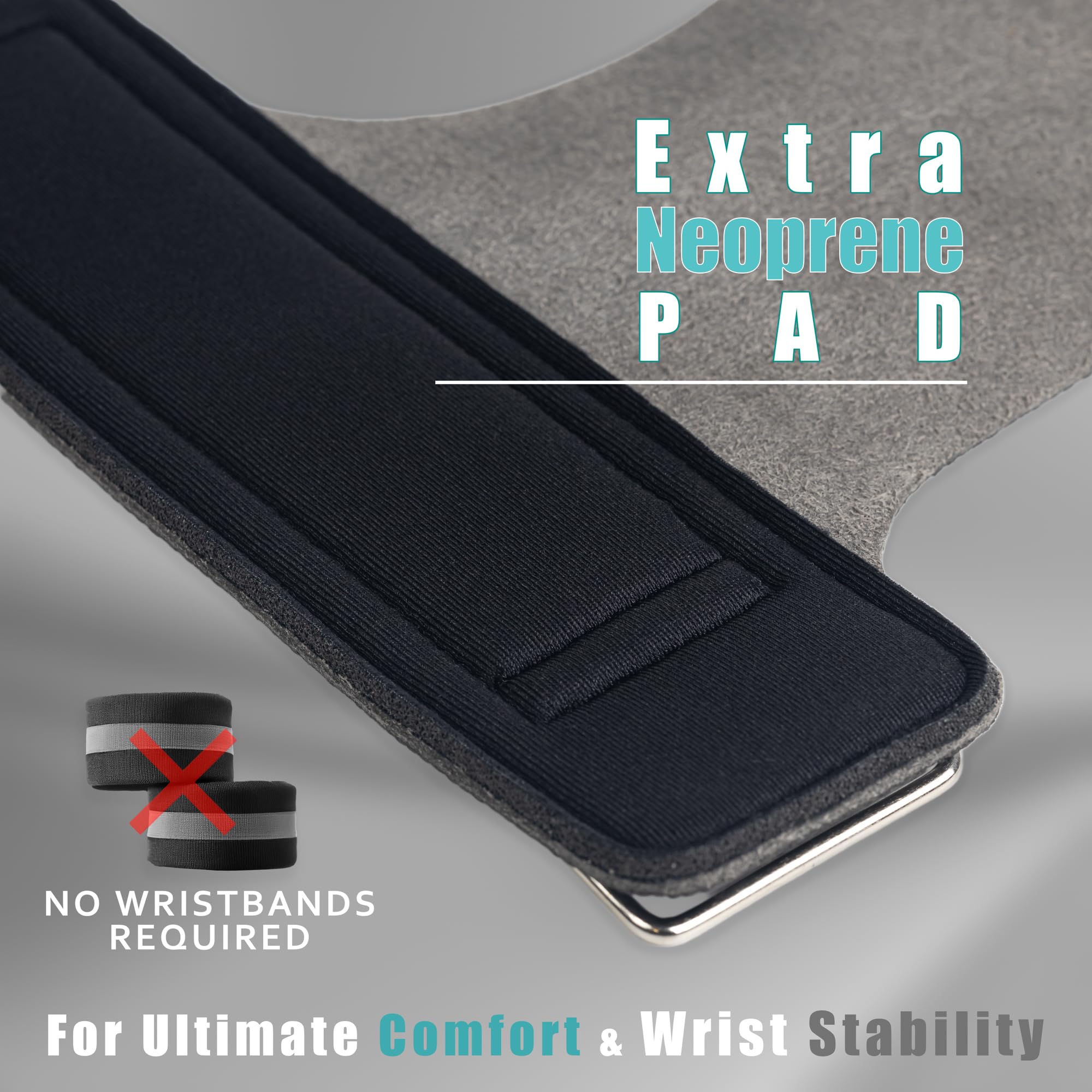 1 Paio Paracalli Per Sollevamento Pesi – Neoprene Imbottito, Antiscivolo Per Crossfit E Trazioni