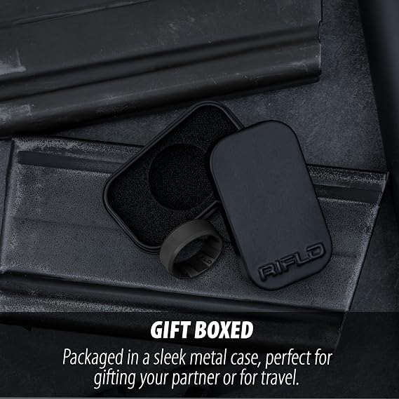 Men's Tactical Silicone Rings, 9mm Wide 2.5mm Thick Rubber Wedding Bands for Him, Breathable Working Man's Performance Ring