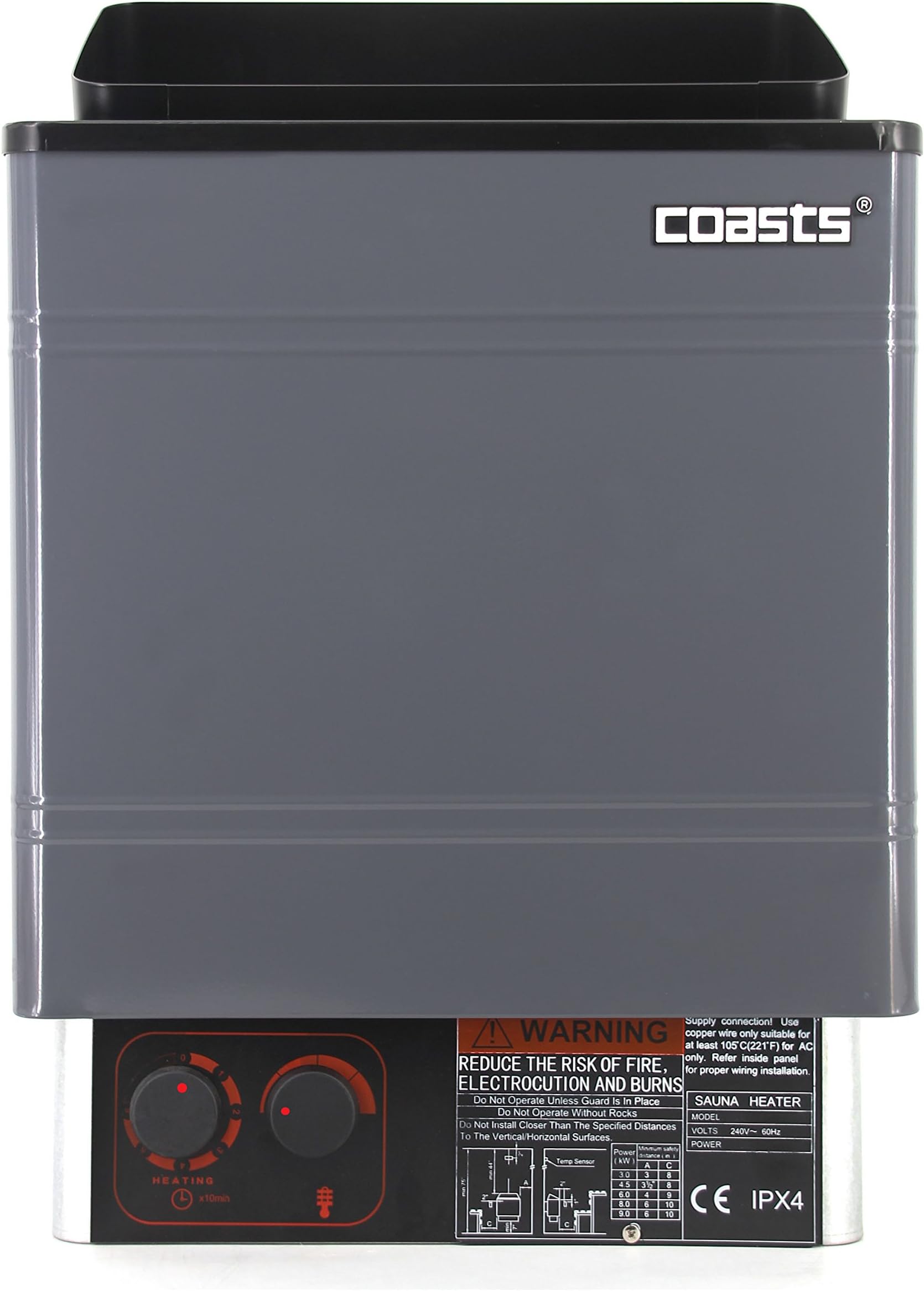 Coasts AM60MI 6 kW Wet and Dry Sauna Heater Inner Controller for Spa Sauna Room