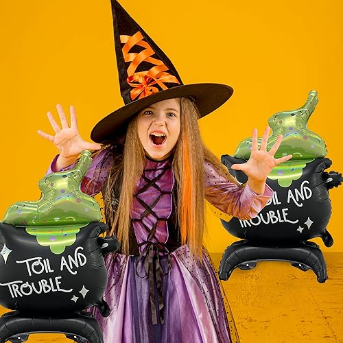 Miniatura 4 de HOUSE OF PARTY, Globo de Halloween extragrande de 27 x 19 pulgadas, accesorios de Halloween para niños, fiesta de cumpleaños, suministros de