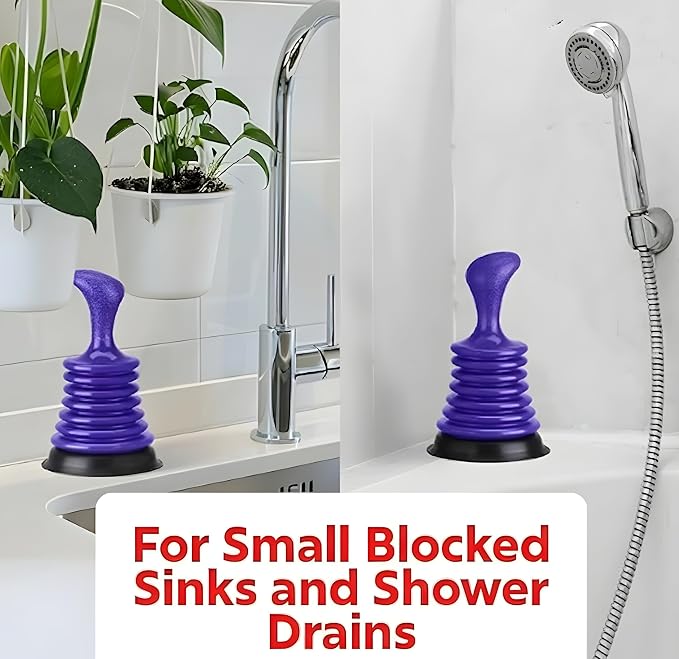 Mini desatascador para fregadero y baño, compacto y potente miniatura 7