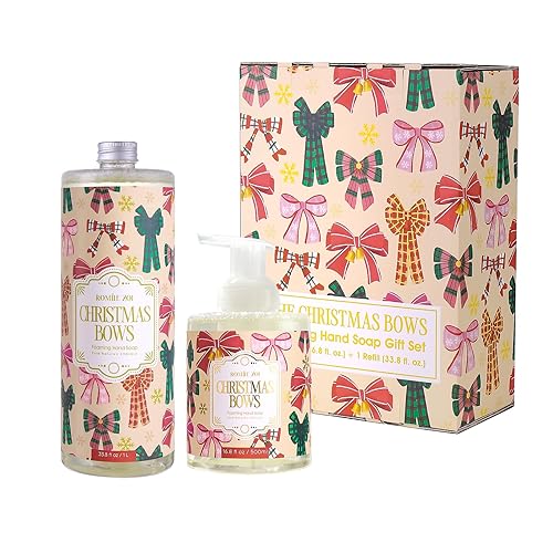 Miniatura 8 de Jabón de manos espumoso navideño con caja de regalo, bebé, "It's Cold Outside", impregnado con aroma cítrico y pino, 16.9 fl oz16.8 onzas líquidas