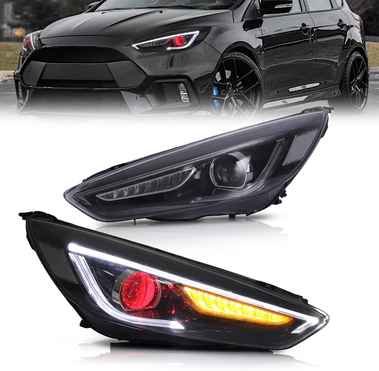 Ford Focus Mistlamp Kap Mistlampen FORD FOCUS Achter En Vóór Aan Een