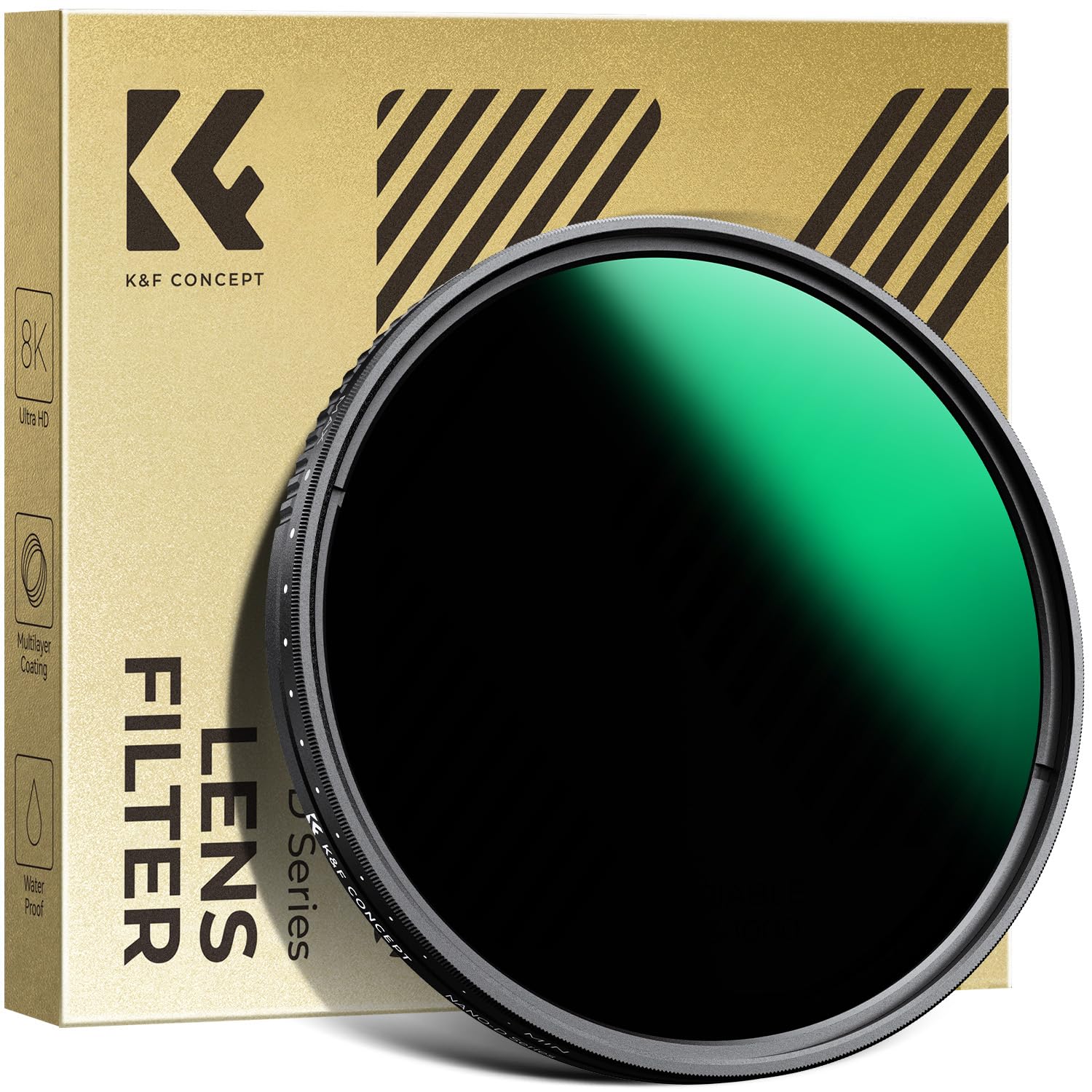 Amazon | K&F CONCEPT 77mm 可変NDフィルター ND3-ND1000 減光