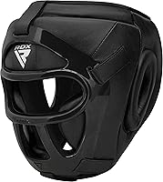 RDX Boxing Headgear with Removable Face Grill - MMA Muay Thai Sparring Gear for Kickboxing Karate BJJ Training