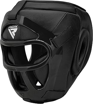 RDX Boxing MMA Kick Boxing Training Helmet with Removable Face Grid
