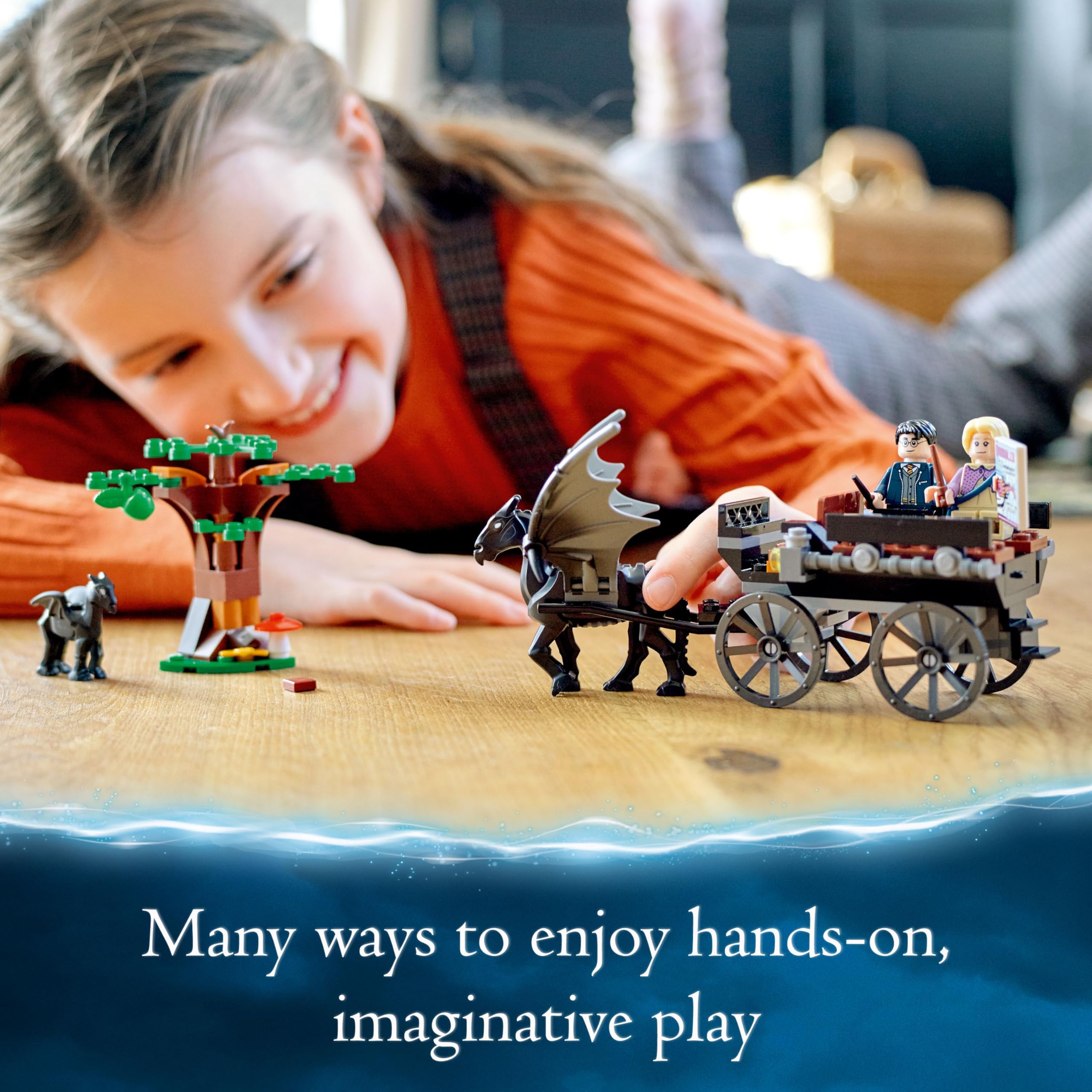 LEGO 76400 Harry Potter Carruaje y Thestrals de Hogwarts, Caballos de Juguete, Set de Construcción con Mini Figuras de La Orden del Fénix - 4