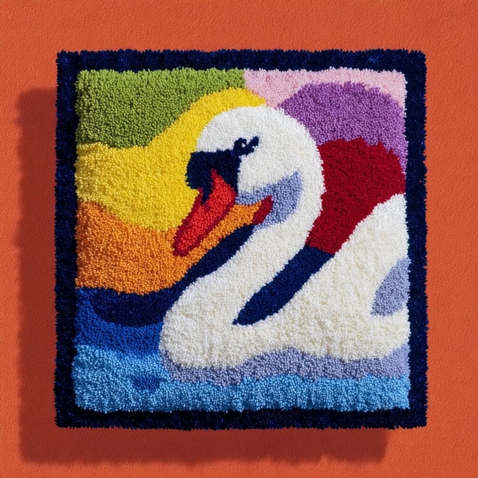 AxiangziK Latch Hook Cushion Kits,Animals Swans