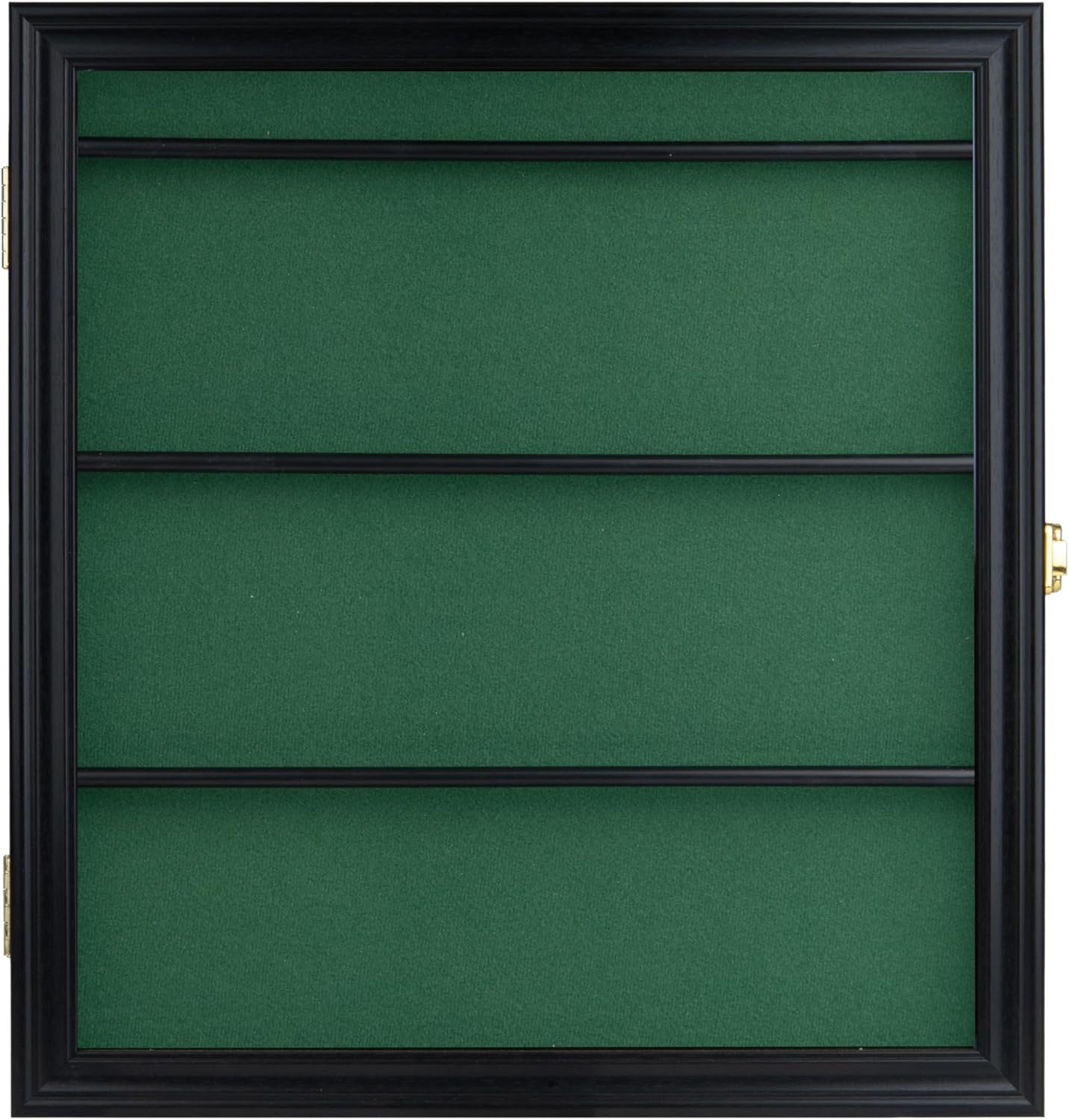 Golf Club Bag Tag Collection Display Case Holds Wall Mount Wooden Shadow Box W/98% UV Acrylic Door Lockable Storage Box for Collection (Black - Bag Tag Frame)
