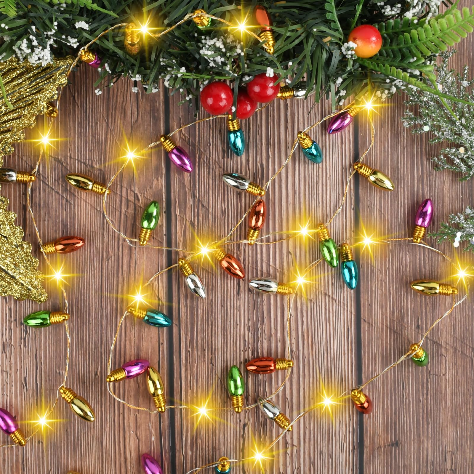 Wichtel Lichterkette 2 Meter - Miniatur Beleuchtung Für Puppenhaus & Weihnachtsdeko