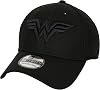 New Era Wonder Woman Logo Black on Black Colorway 39Thirty Fitted Hat