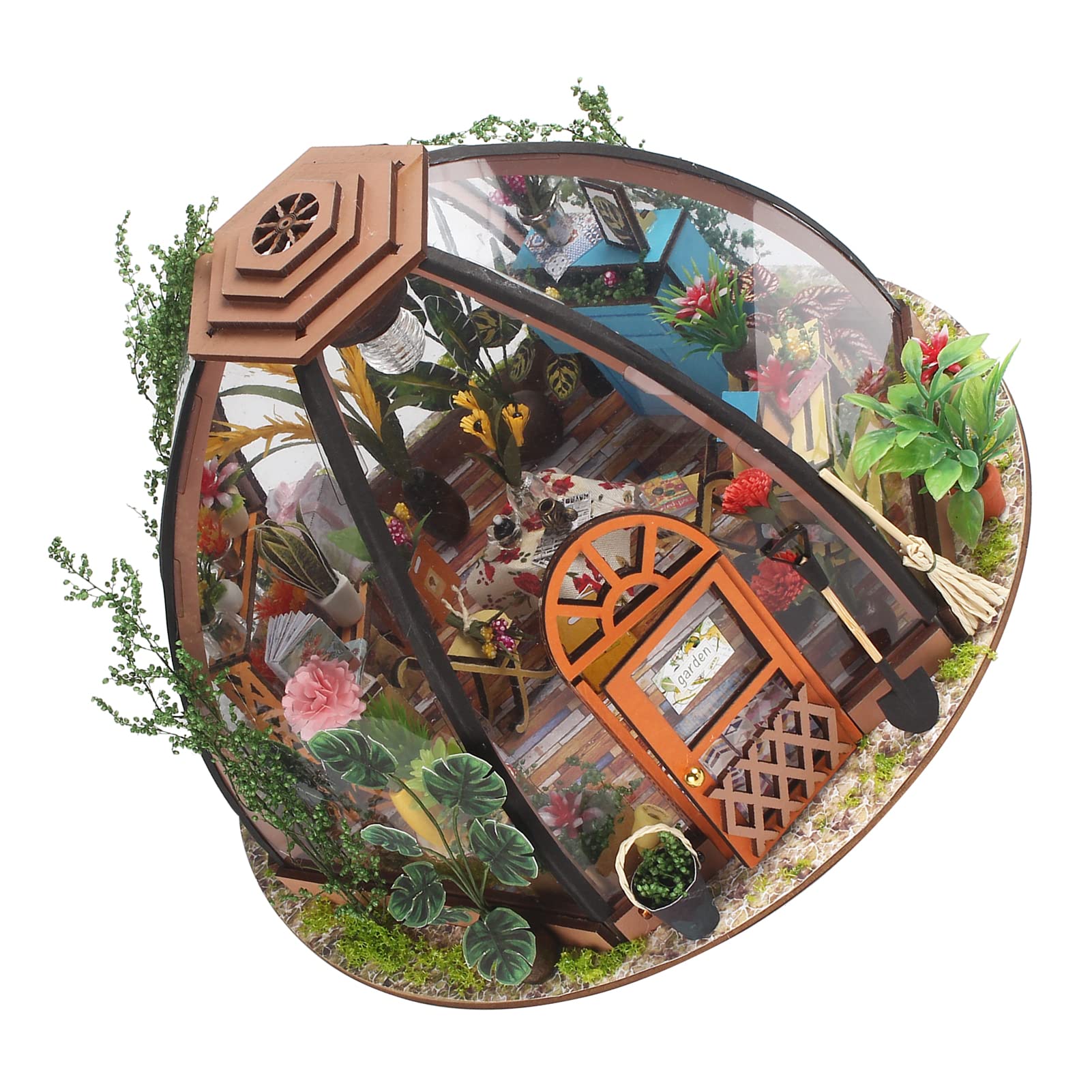 DIY Flower Room Model Ręcznie robiony Drewniany Kreatywność Stereoskopowy zestaw form Miniaturowy domek dla lalek Rzemiosło artystyczne dla dorosłych Nastolatki do dekoracji domu