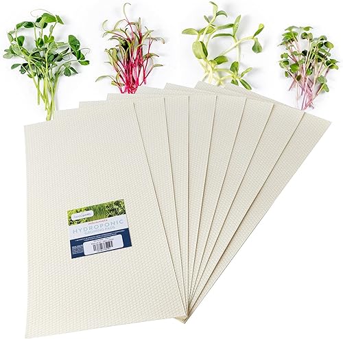 Handy Pantry Micro-Mats - Almohadillas hidropónicas de cultivo - para producción orgánica - Paquete de 200 - Germinación de plantas y semillas pasto
